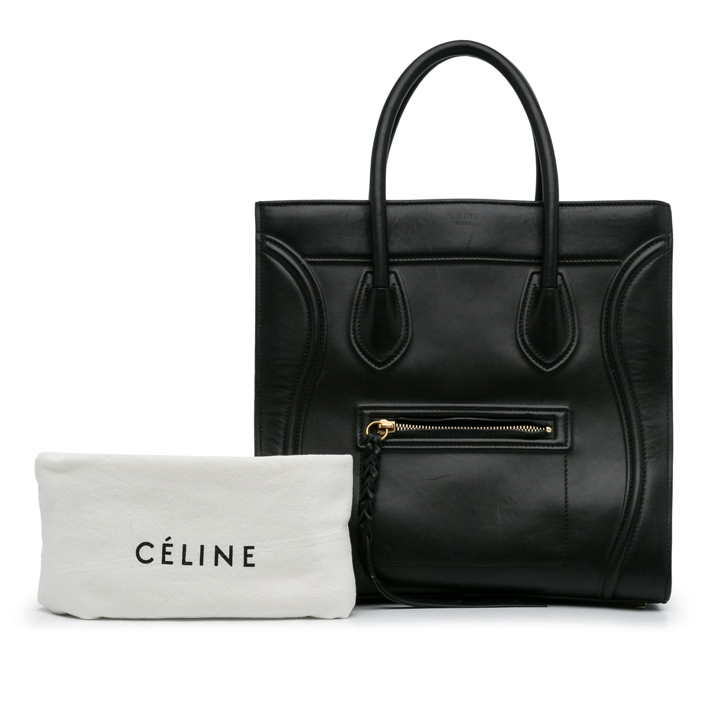 Black Celine Phantom Luggage Tote
