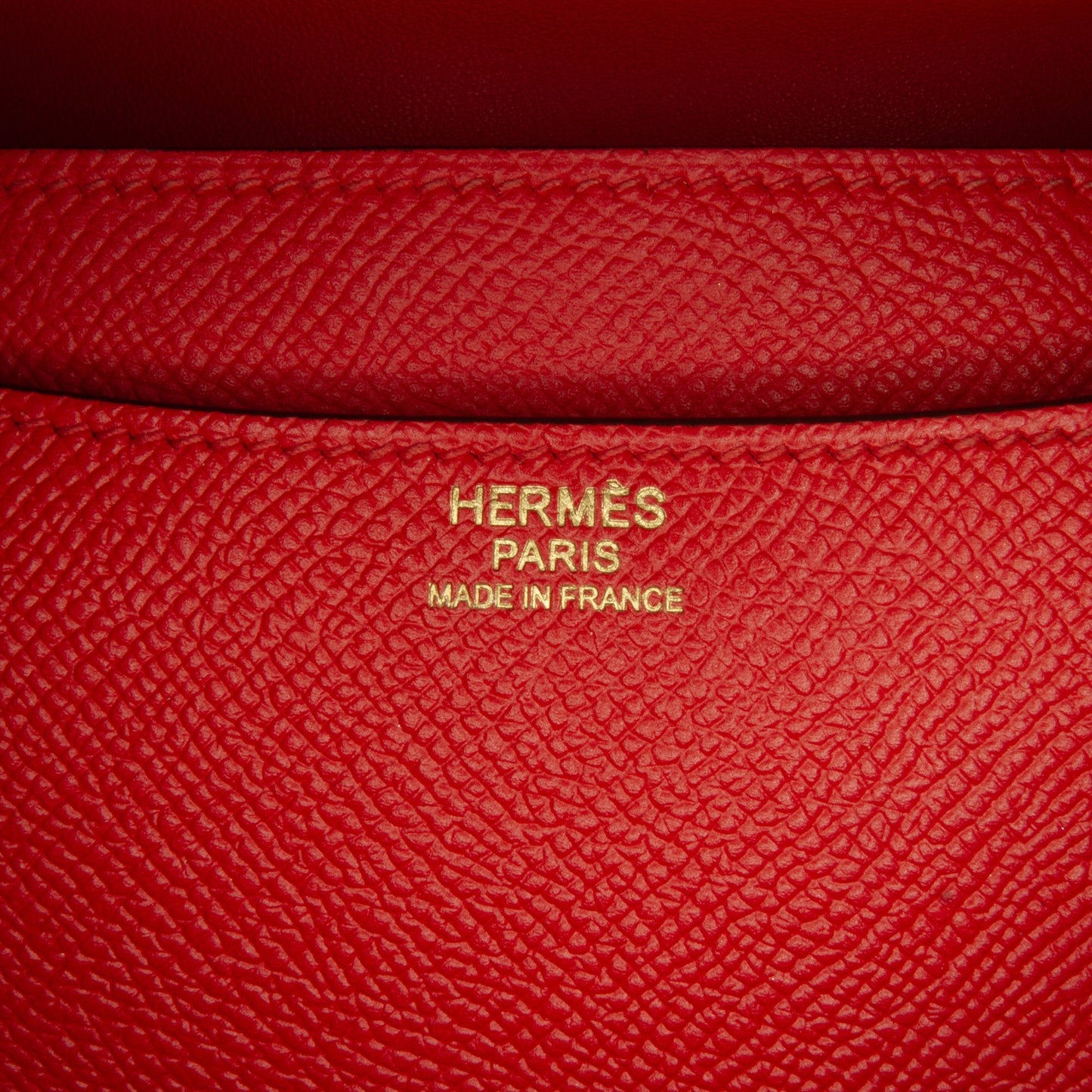 HermÃƒÆ’Ã‚Â¨s Constance 24 Red Epsom Gold