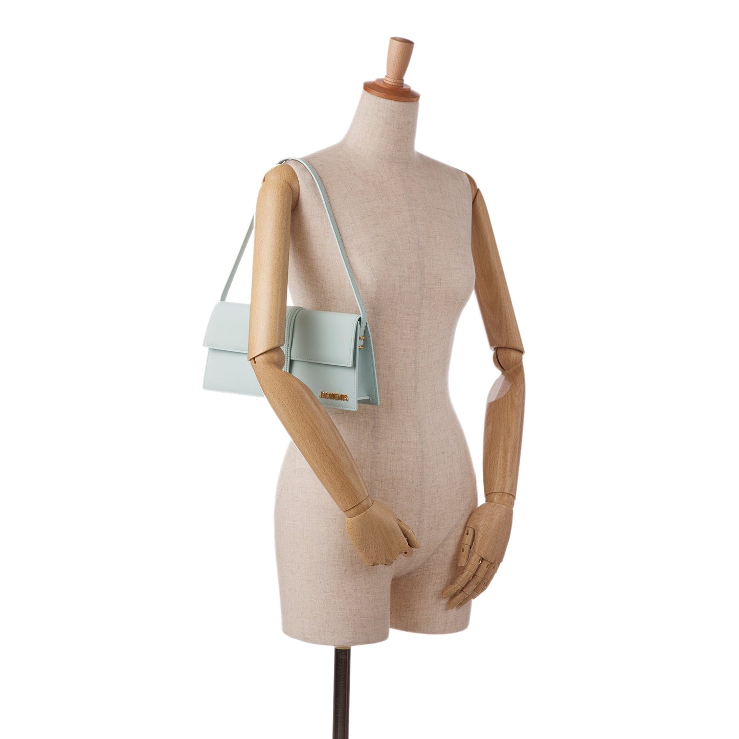 Jacquemus Le Bambino Long Light Blue Leather