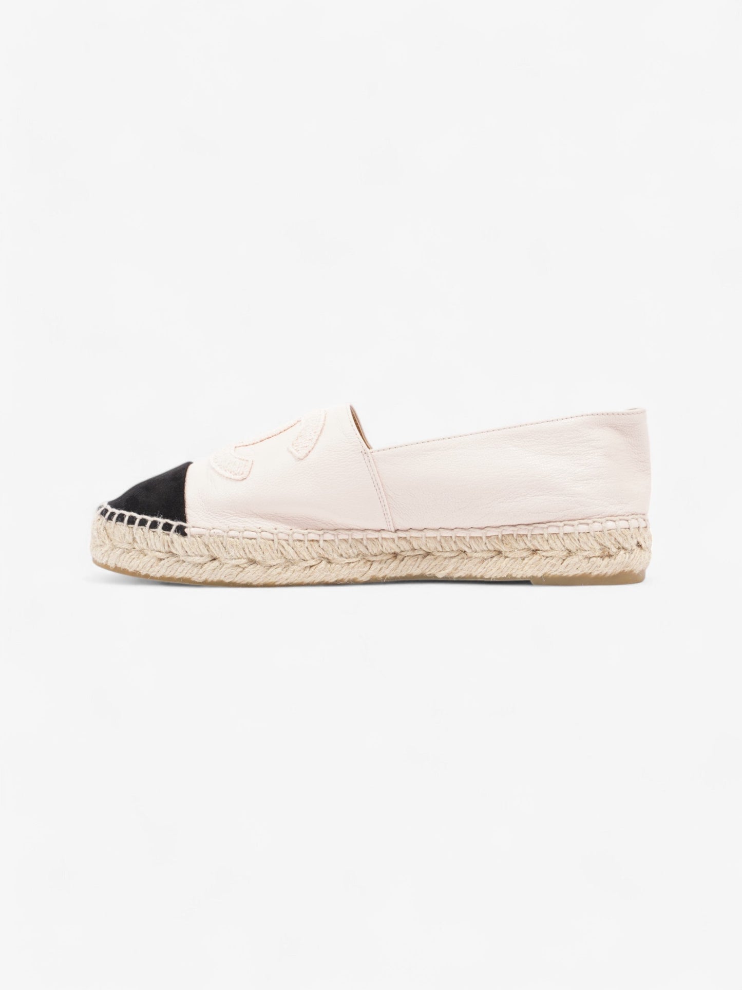 Chanel Espadrilles Pink / Black Leather EU 38 UK 5