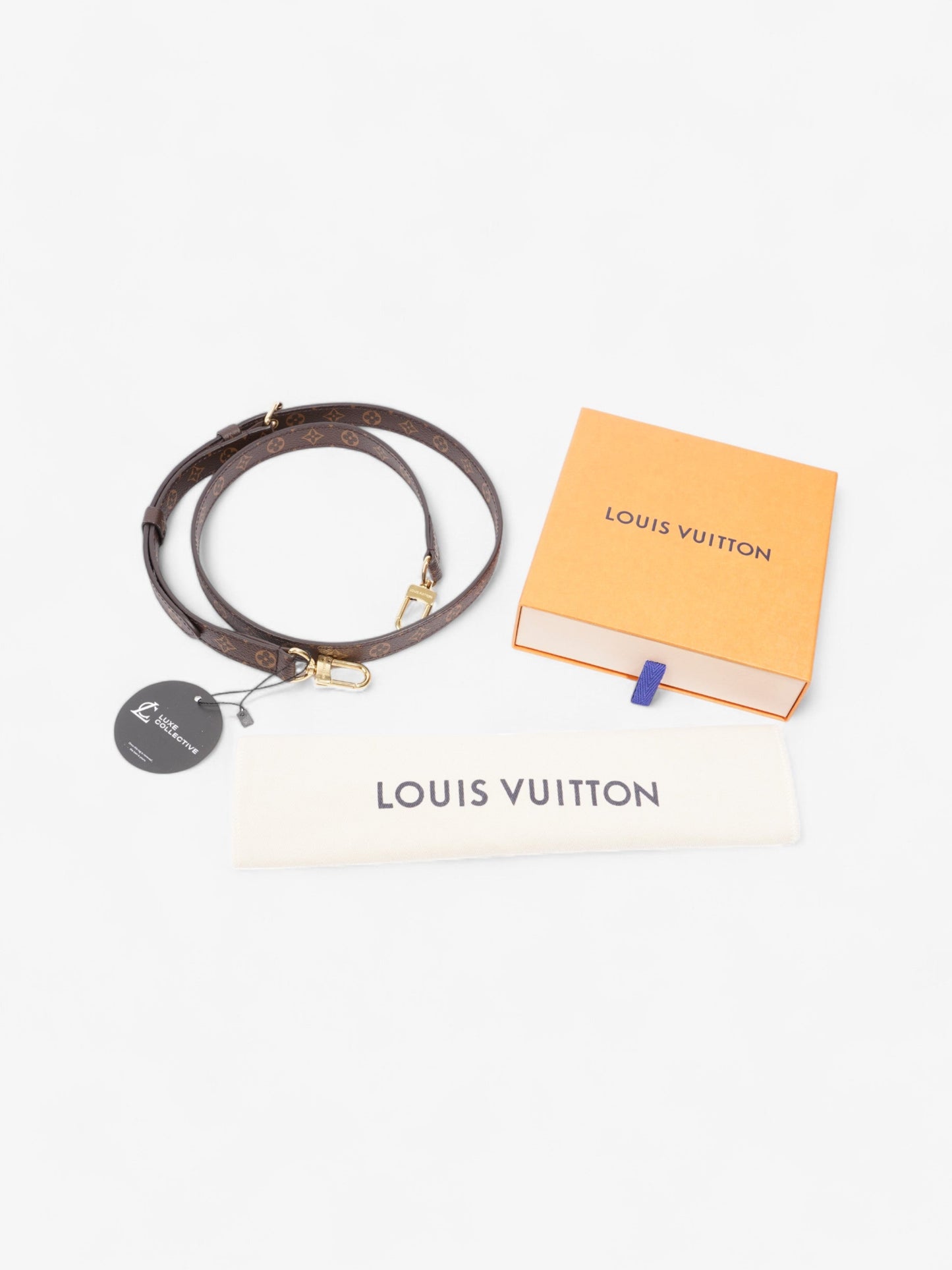 Louis Vuitton Bandouli猫re Bag Strap Monogram / Gold Canvas