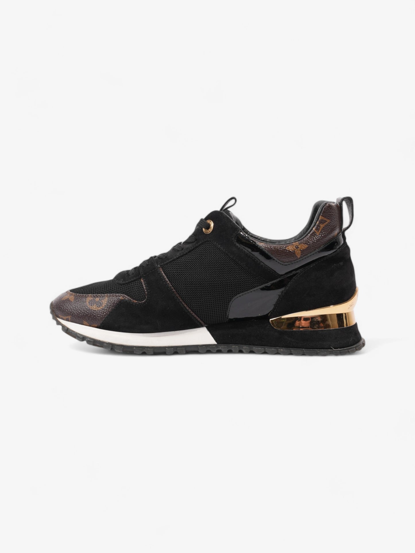 Louis Vuitton Run Away Monogram / Black / Gold Suede EU 39.5 UK 6.5