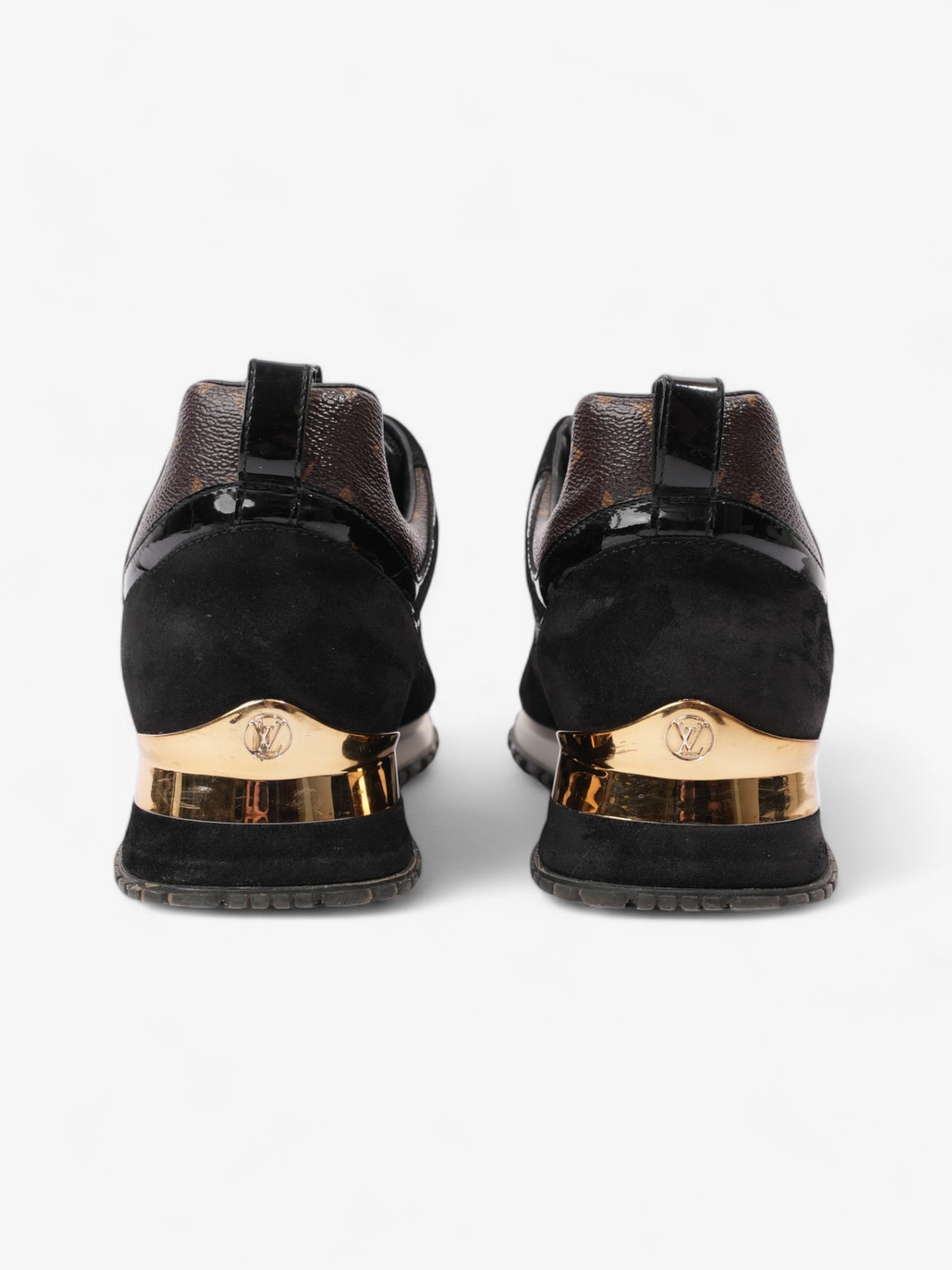 Louis Vuitton Run Away Monogram / Black / Gold Suede EU 39.5 UK 6.5