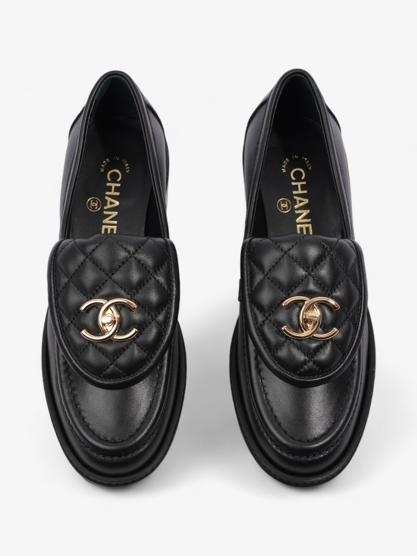 Chanel Quilted CC Turnlock Black Leather EU 37.5 UK 4.5