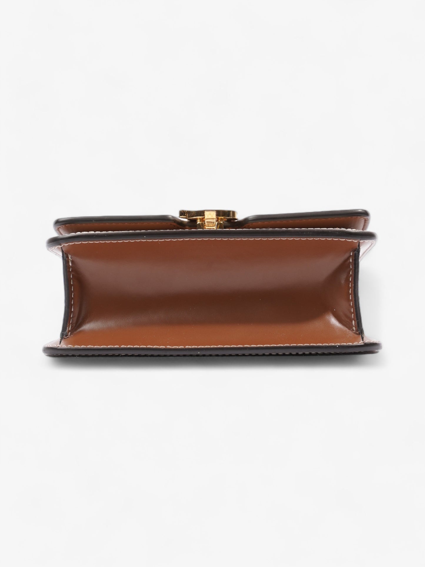 Burberry TB Bag Natural / Malt Brown Cotton Mini