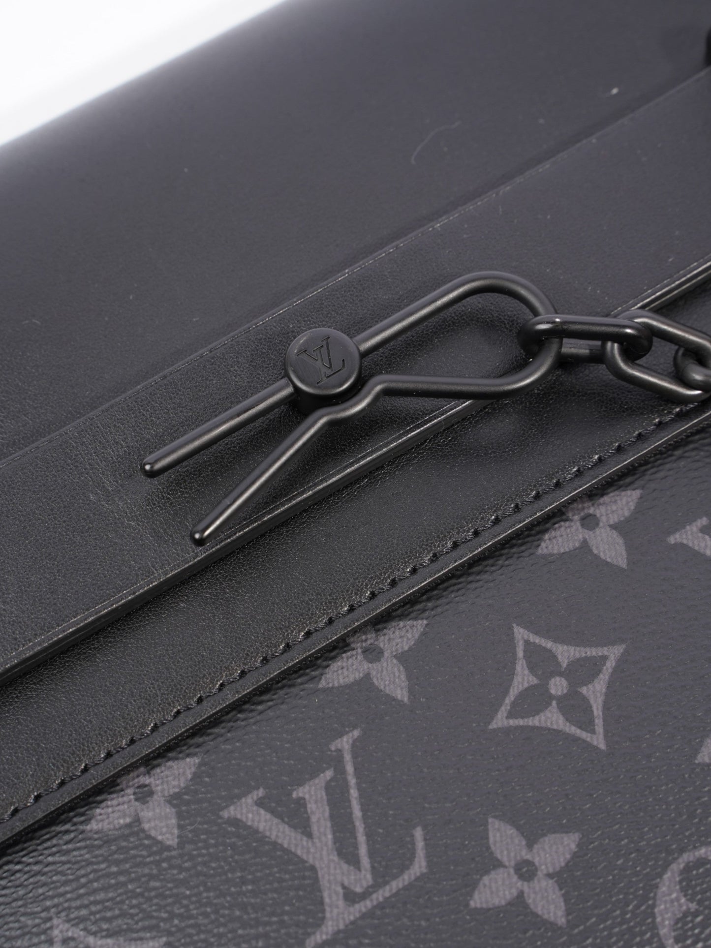 Louis Vuitton Pochette Steamer Monogram Eclipse Coated Canvas
