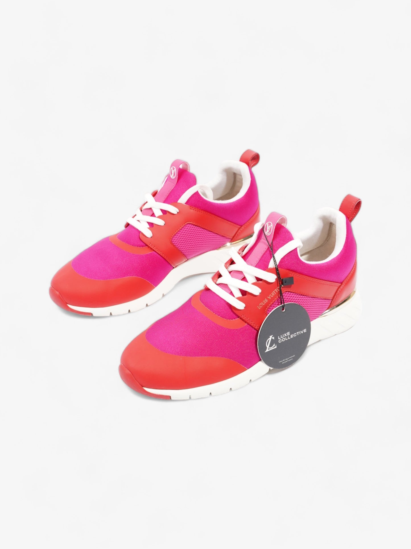 Louis Vuitton After Game Sneakers  Pink / Red Neoprene EU 38 UK 5
