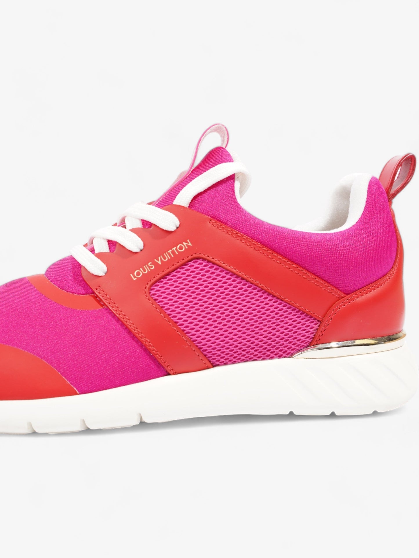 Louis Vuitton After Game Sneakers  Pink / Red Neoprene EU 38 UK 5
