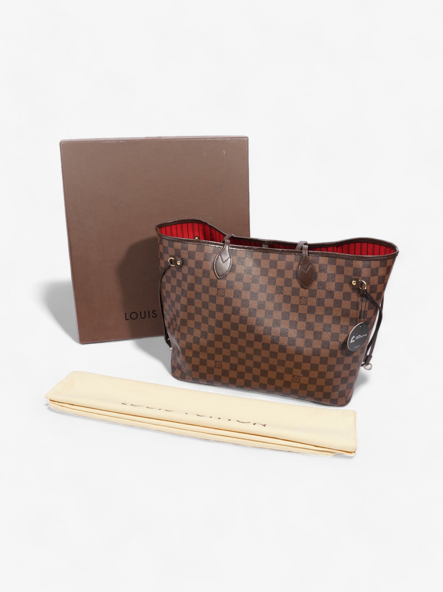 Louis Vuitton Neverfull Damier Ebene Coated Canvas GM