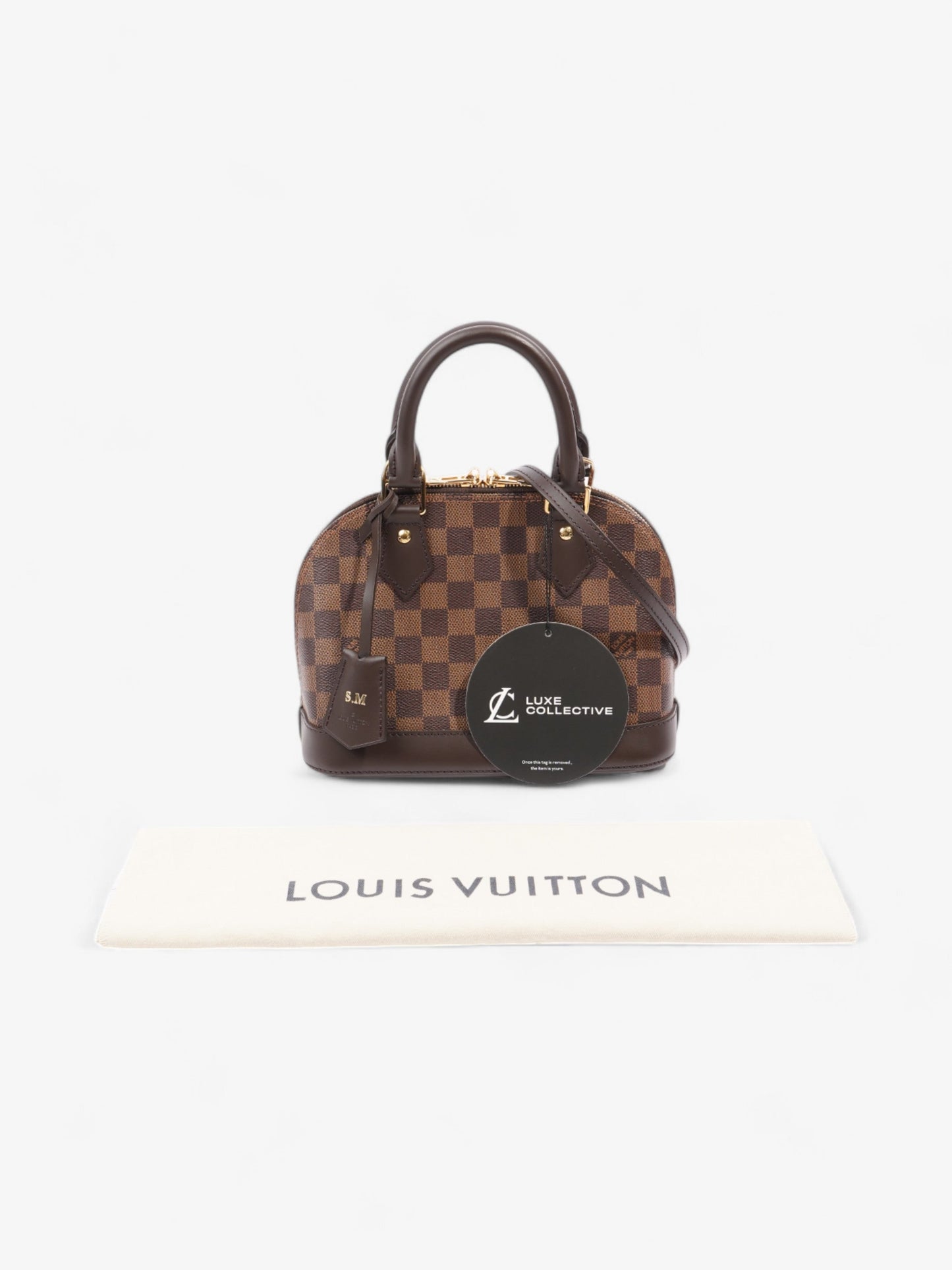 Louis Vuitton Alma Damier Ebene Coated Canvas BB