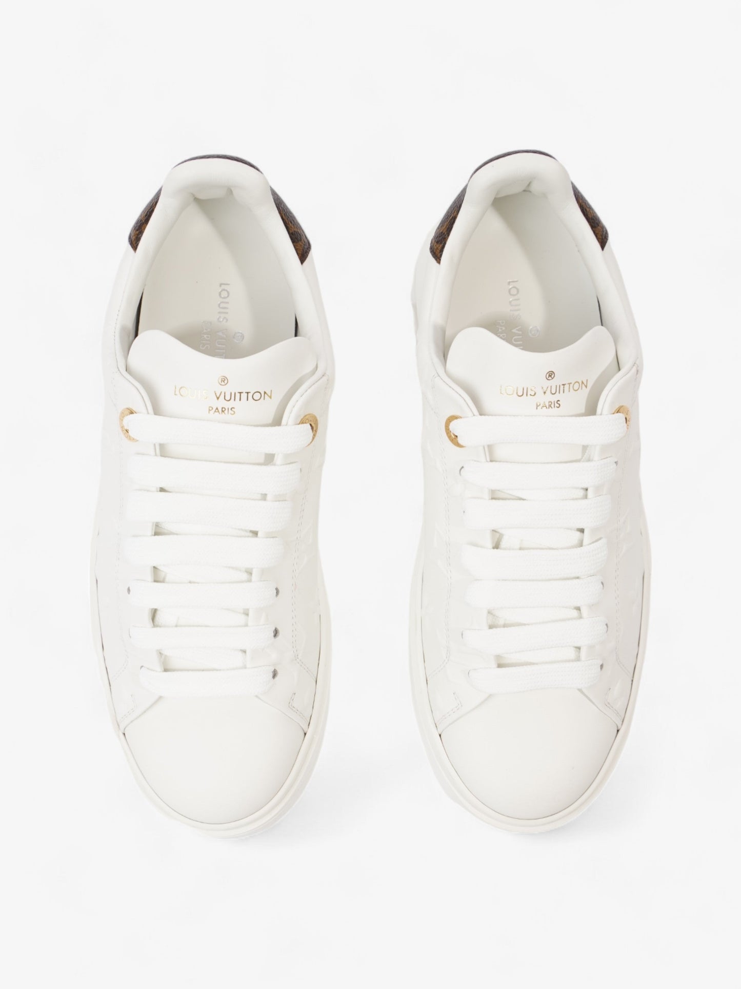 Louis Vuitton Time Out White / Monogram Leather EU 37 UK 4