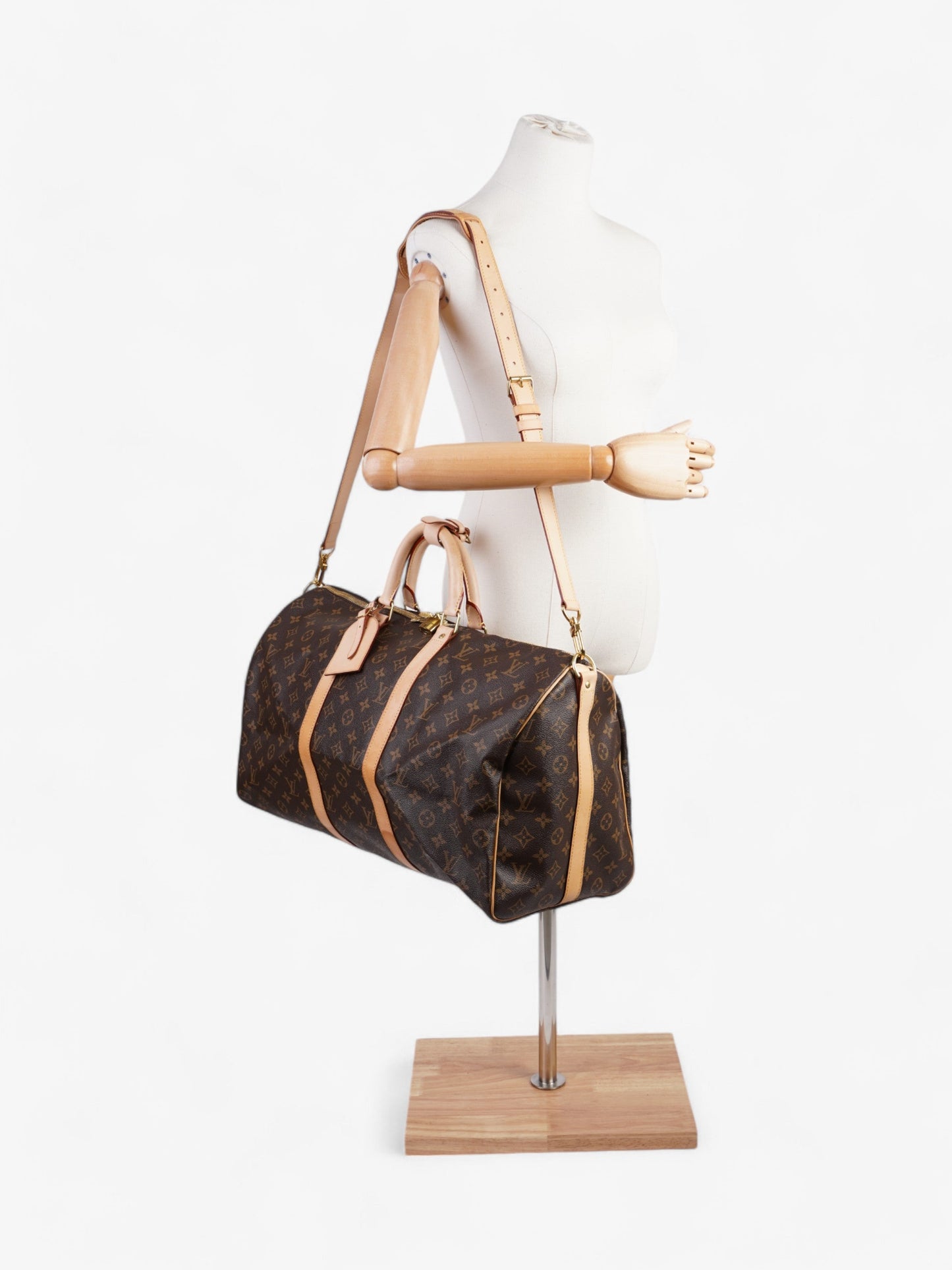 Louis Vuitton Keepall Bandouliere Monogram Coated Canvas 50