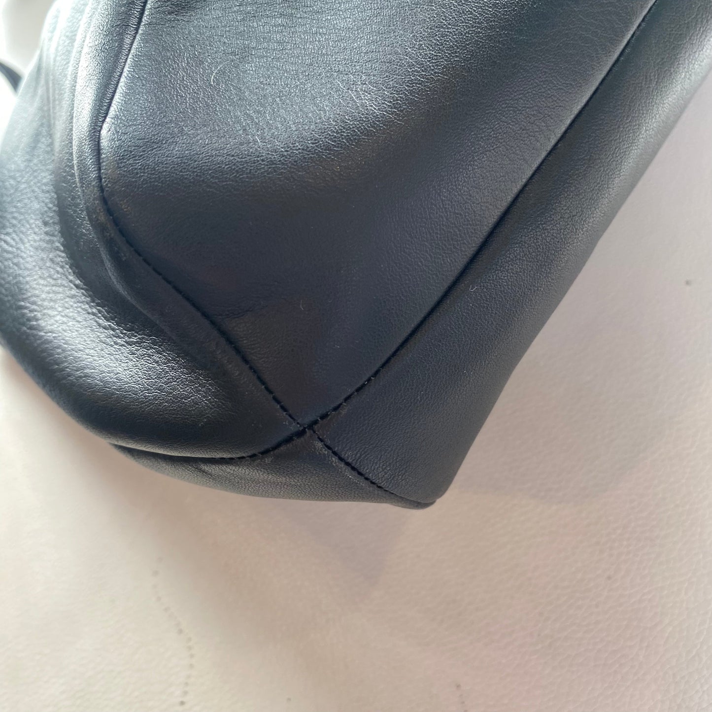 COACH Campbell Belle Black Leather Carryall  Shoulder Bag
