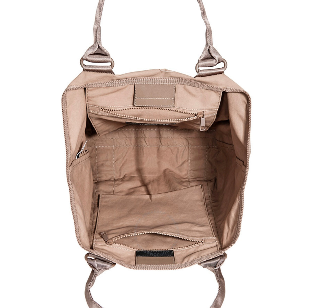 MARC JACOBS Large Spring Street Cotton Canvas Tote Taupe