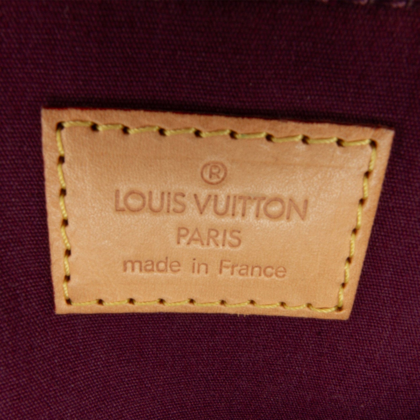 Purple Louis Vuitton Monogram Vernis Bellevue PM Handbag