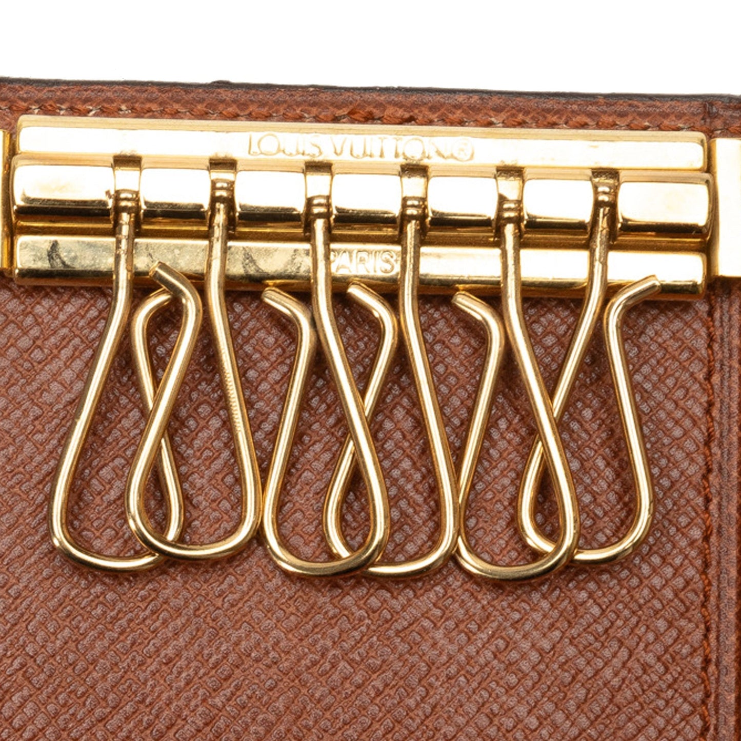 Brown Louis Vuitton Monogram 6 Key Holder