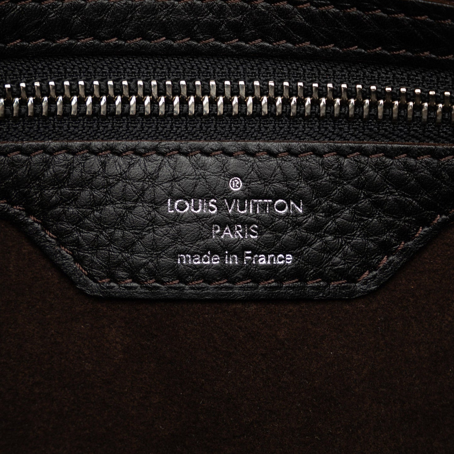 Black Louis Vuitton Monogram Mahina Selene PM Satchel