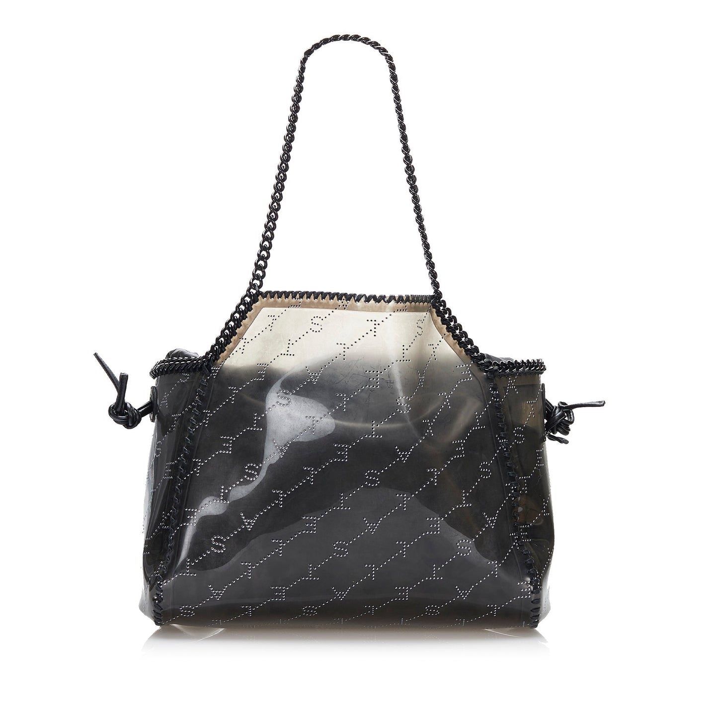 Stella McCartney Falabella Transparent Tote Black PVC