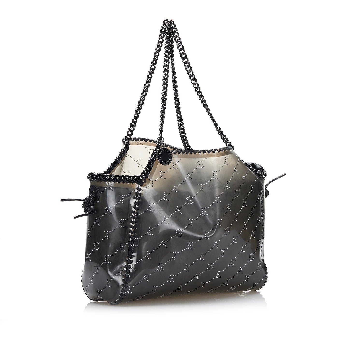 Stella McCartney Falabella Transparent Tote Black PVC