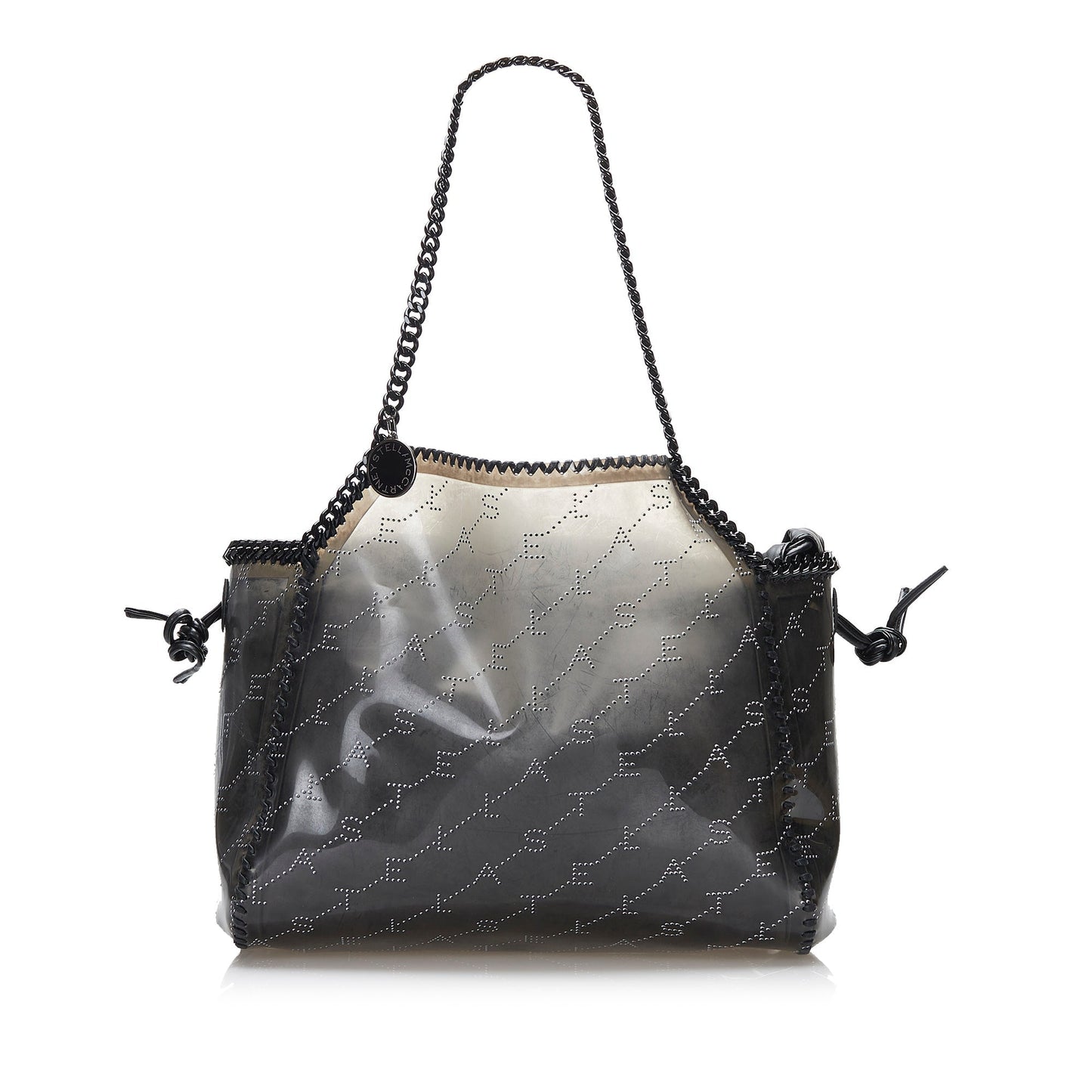 Stella McCartney Falabella Transparent Tote Black PVC