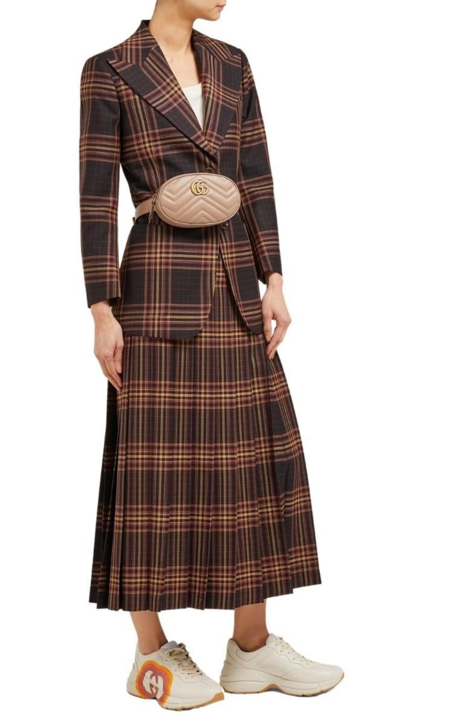 GG Marmont Matelasse Belt Bag in Beige 85