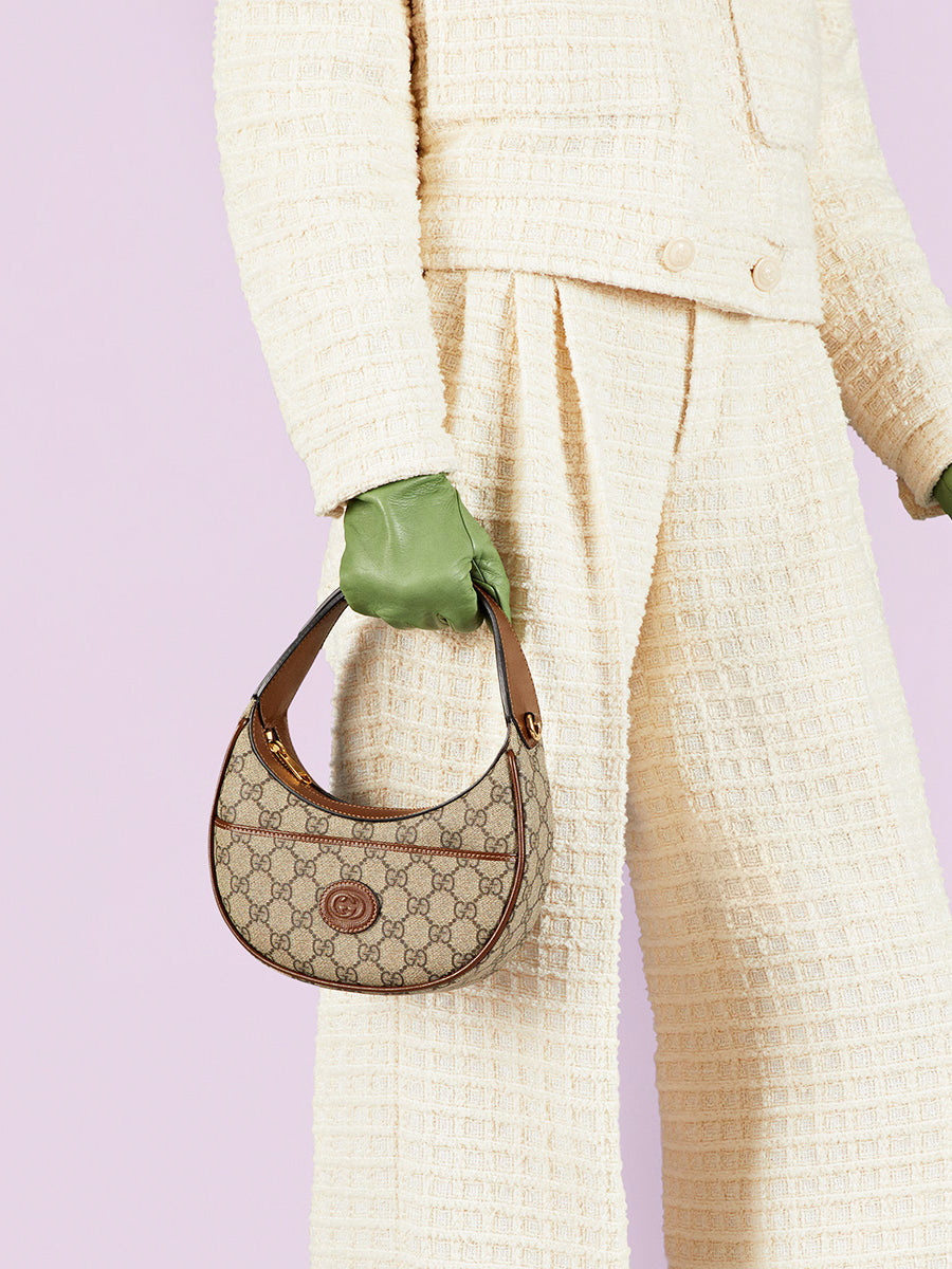 GG Half-Moon-Shaped Mini Bag