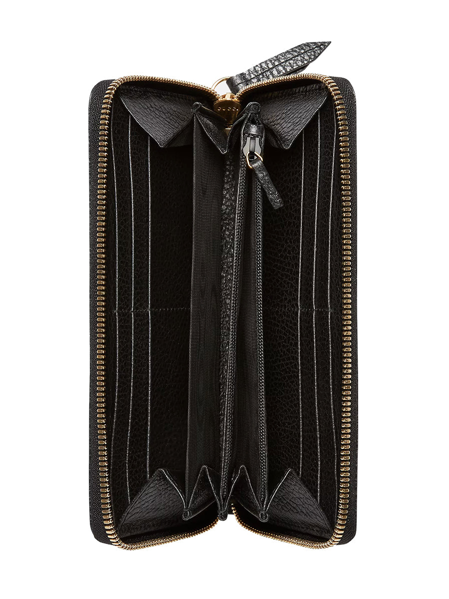 Leather Zip Around Wallet