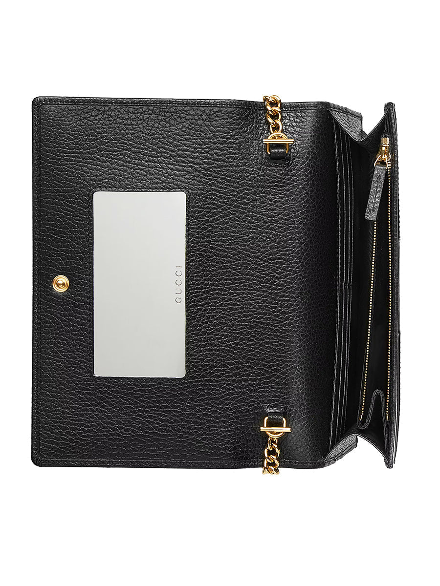 GG Marmont Leather Mini Chain Bag
