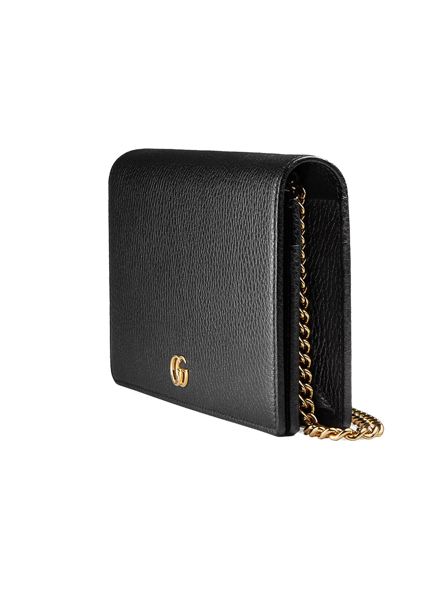 GG Marmont Leather Mini Chain Bag