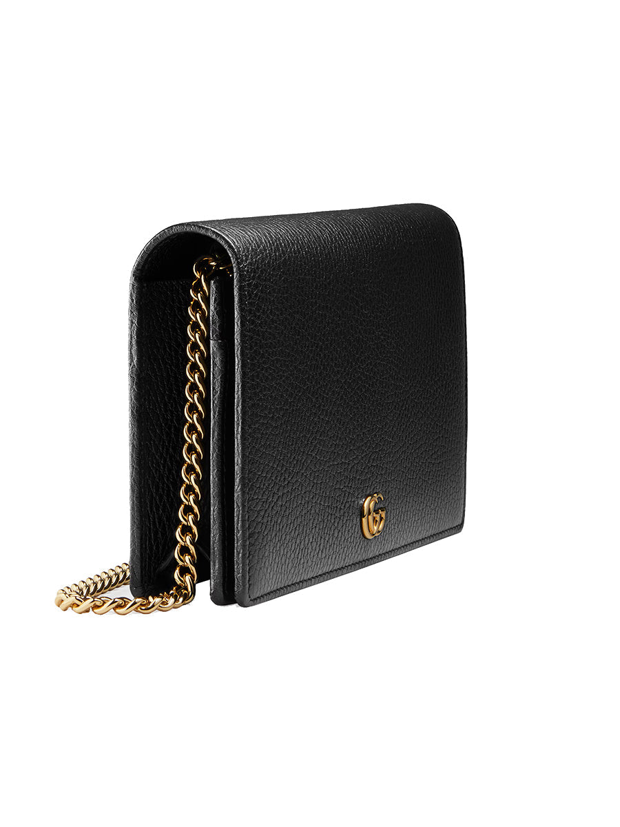 GG Marmont Leather Mini Chain Bag