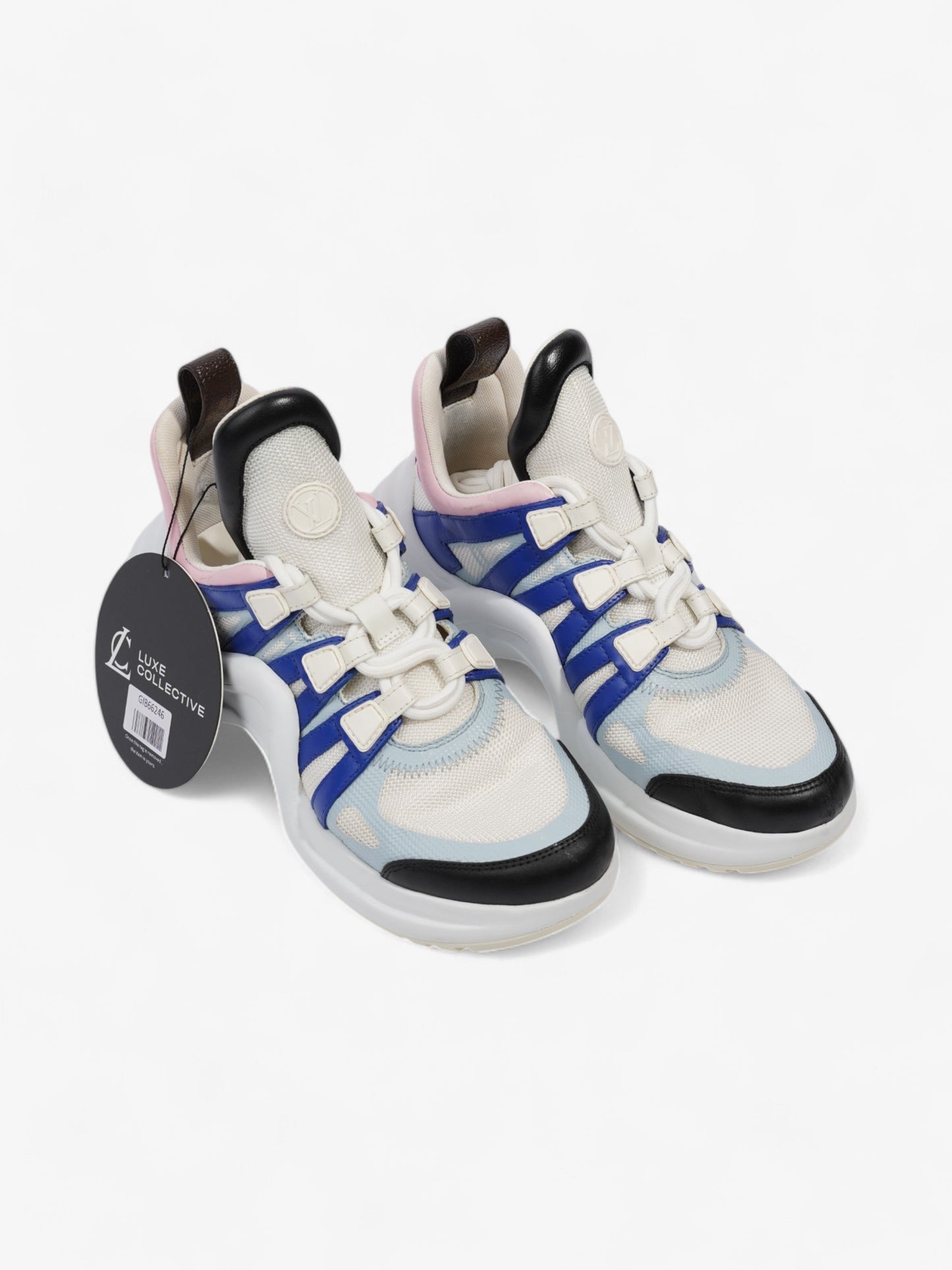 Louis Vuitton Archlight White / Blue / Pink Mesh EU 38 UK 5