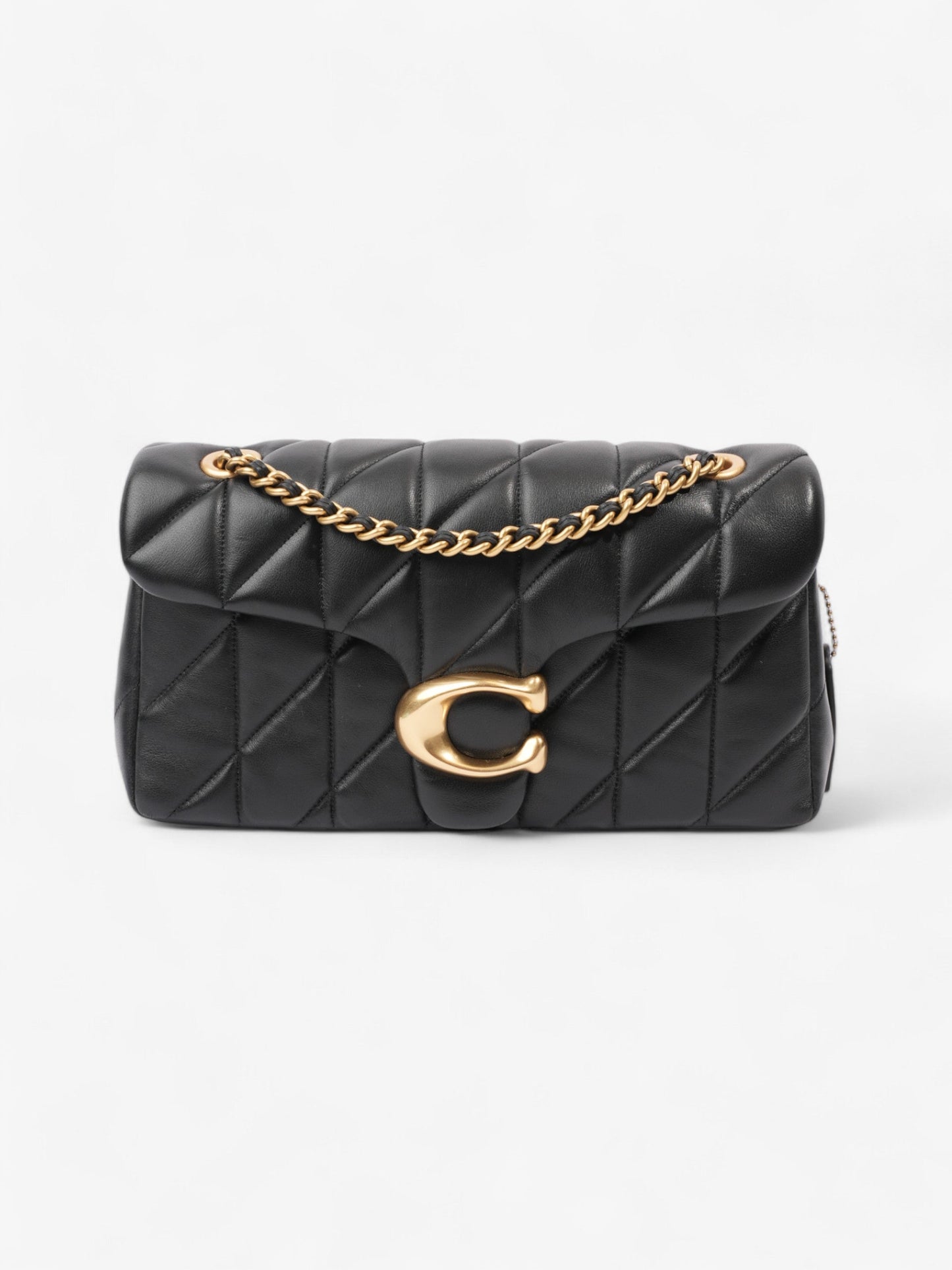 Coach Quilted Tabby Black Leather 26
