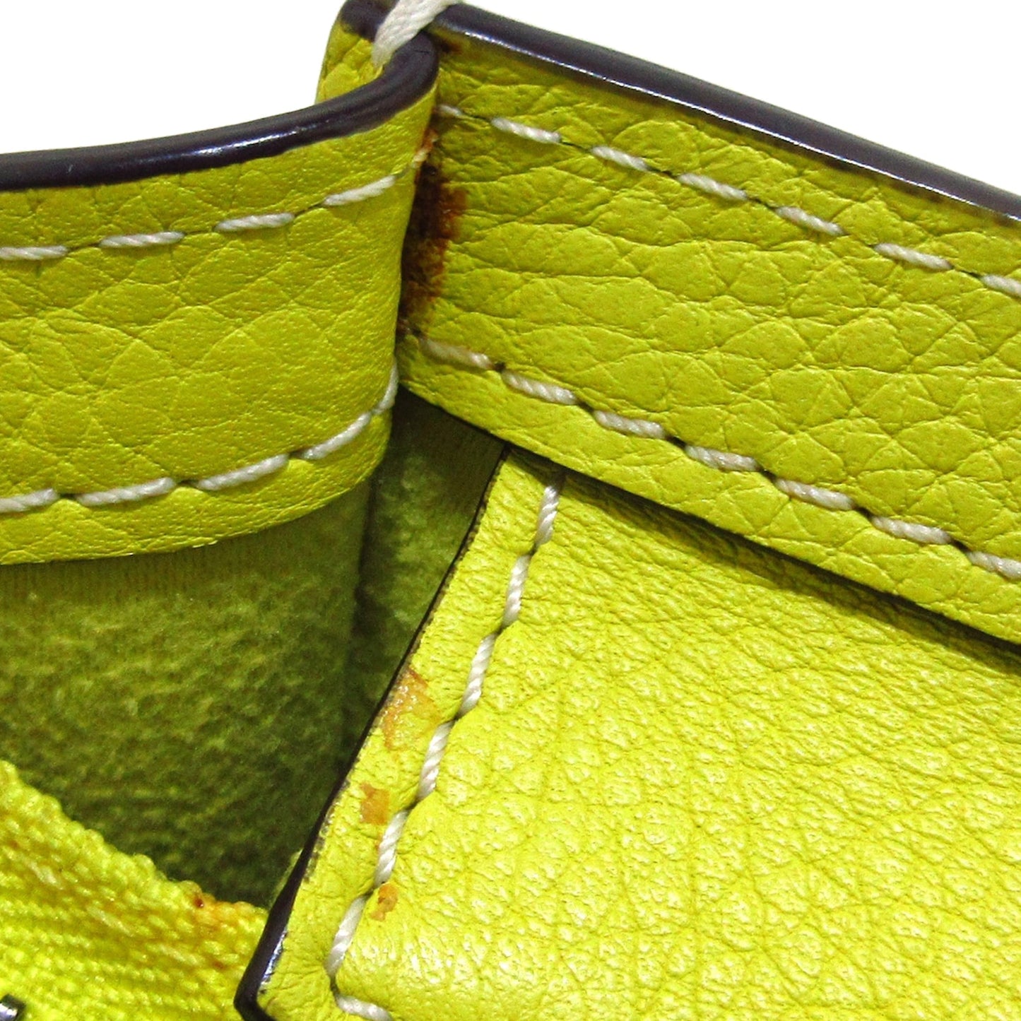 Yellow Celine Nano Luggage Leather Tote Bag