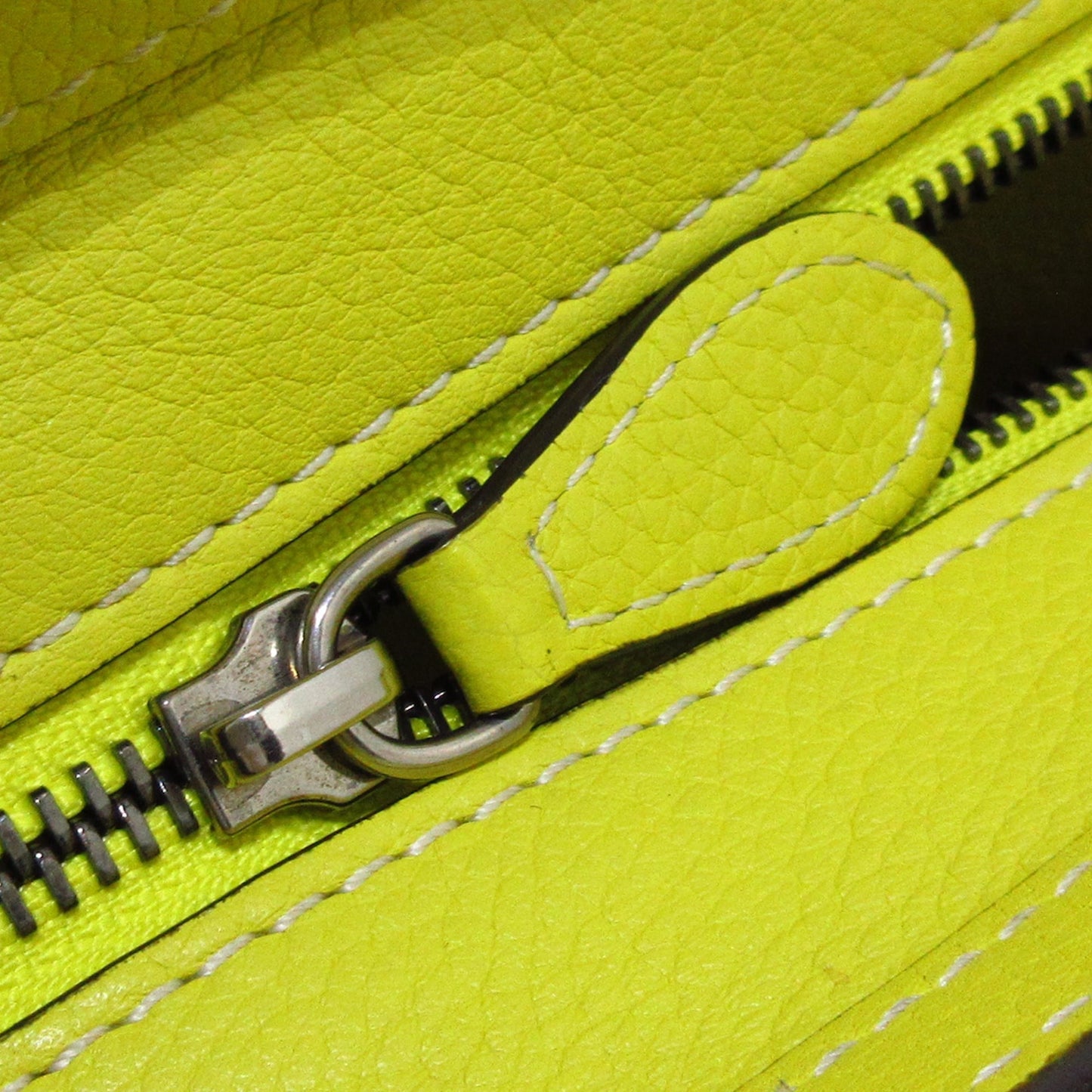 Yellow Celine Nano Luggage Leather Tote Bag