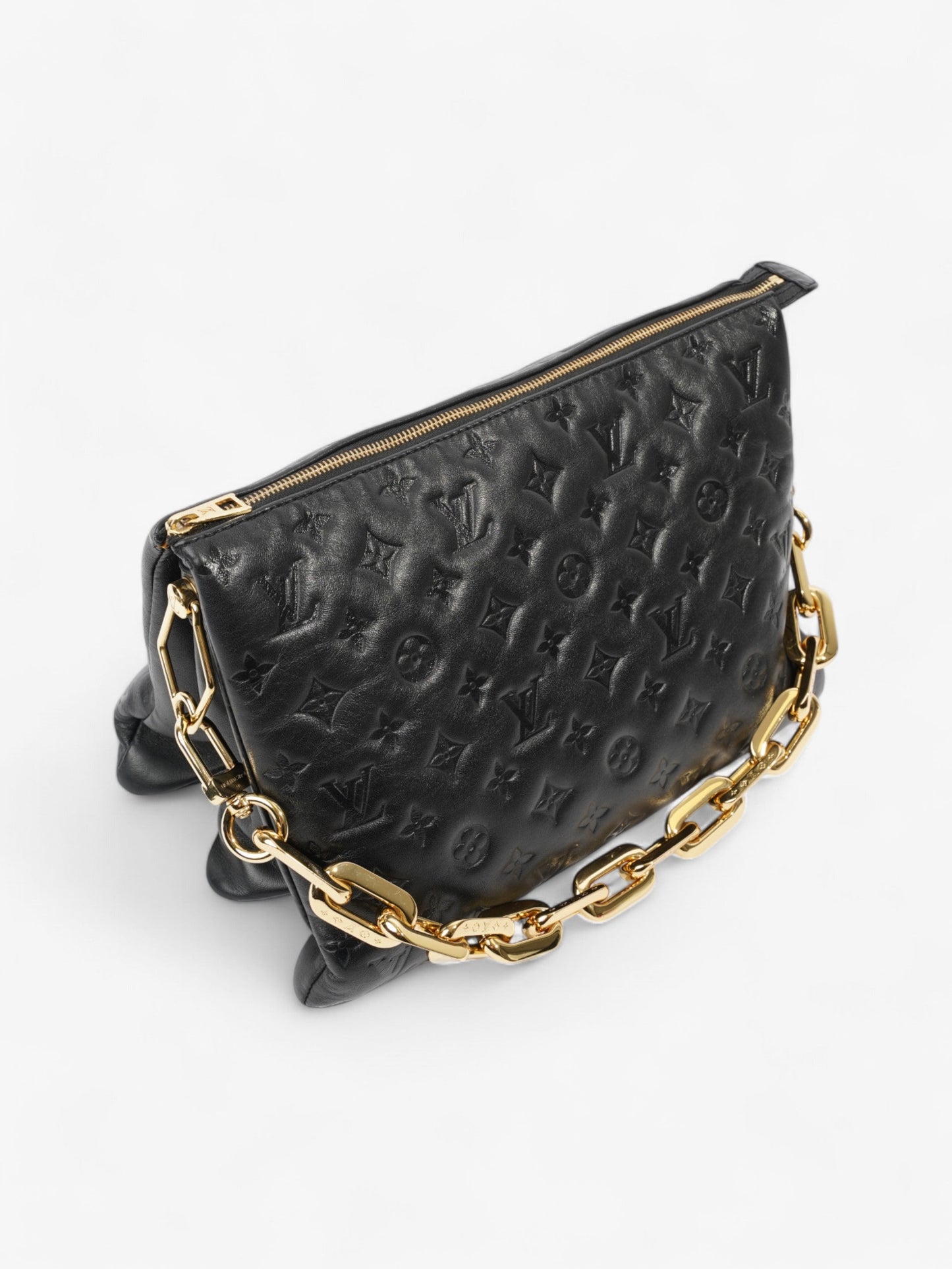 Louis Vuitton Coussin Black Lambskin Leather MM