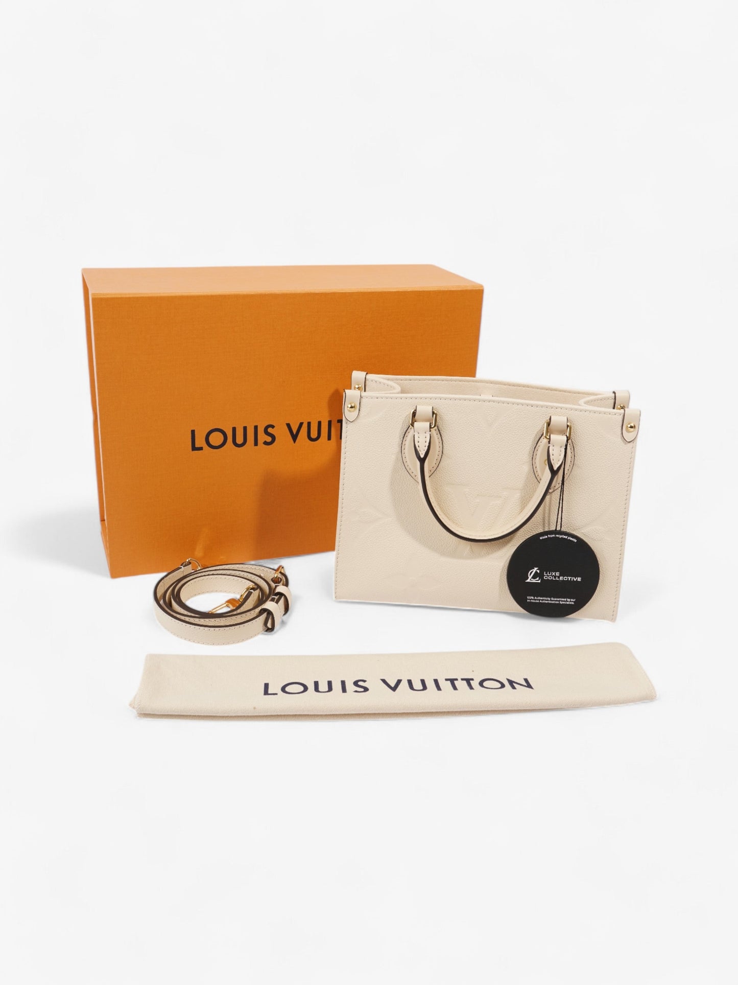 Louis Vuitton On the Go Creme Empreinte Leather PM