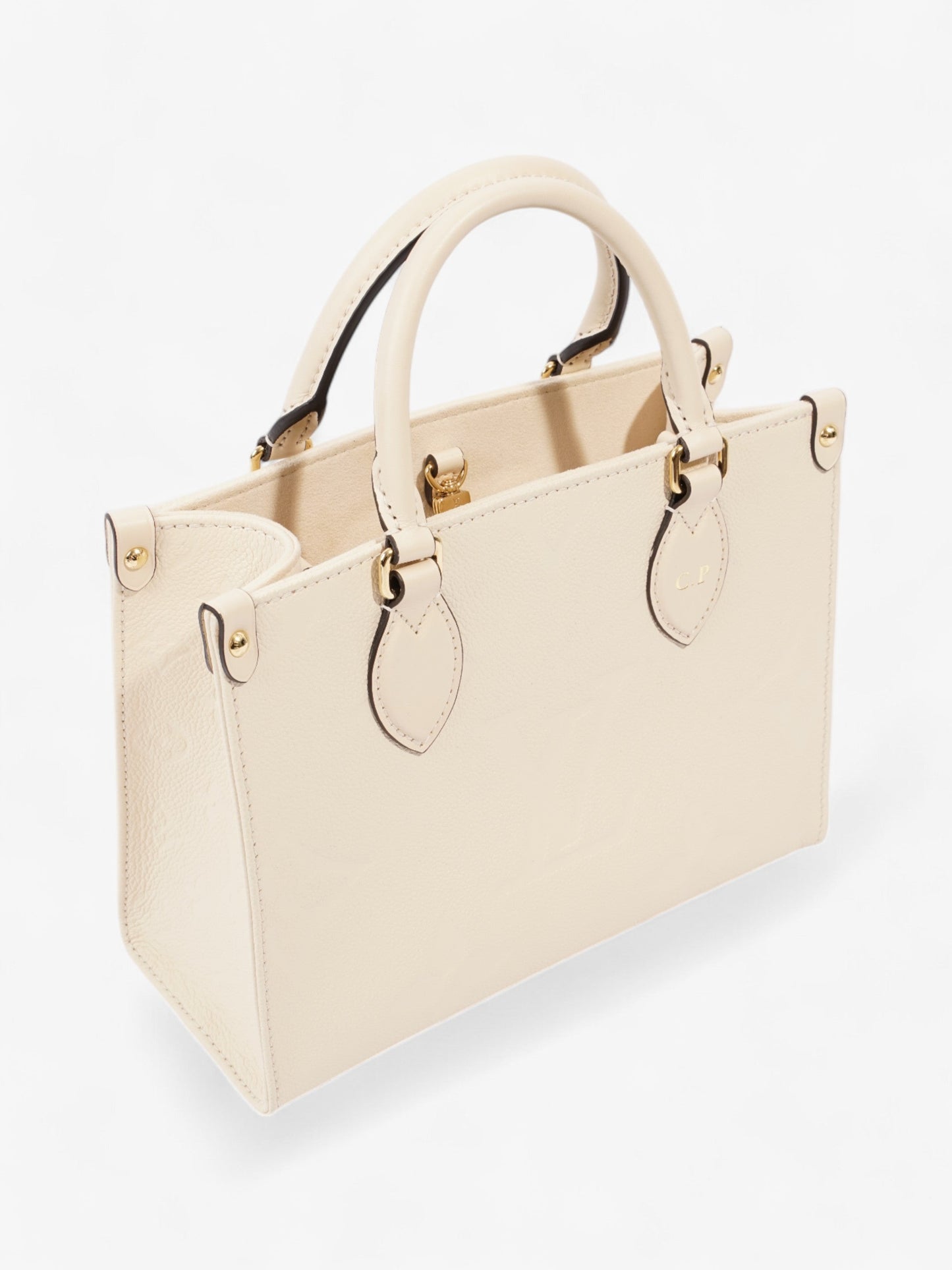 Louis Vuitton On the Go Creme Empreinte Leather PM