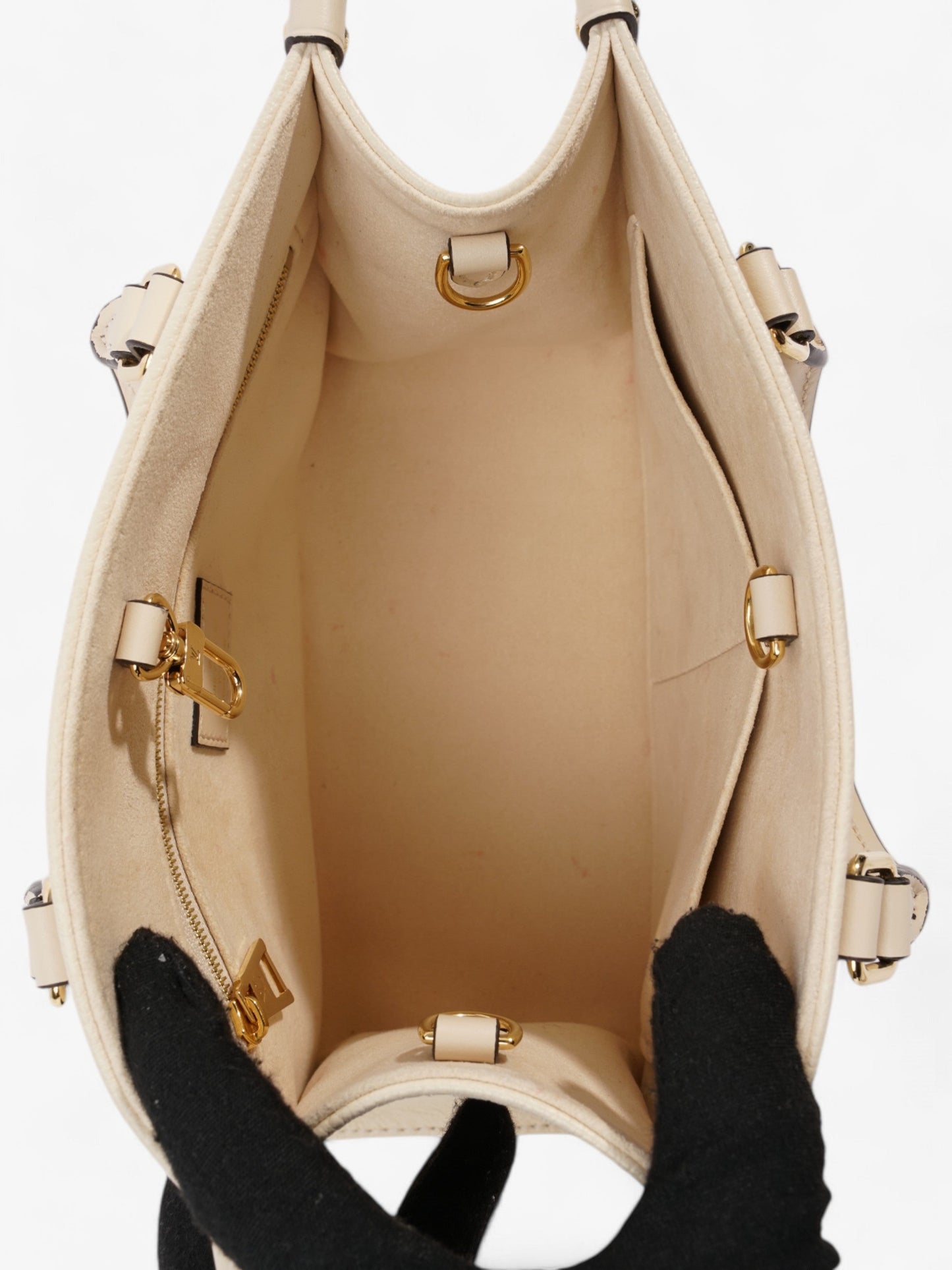 Louis Vuitton On the Go Creme Empreinte Leather PM