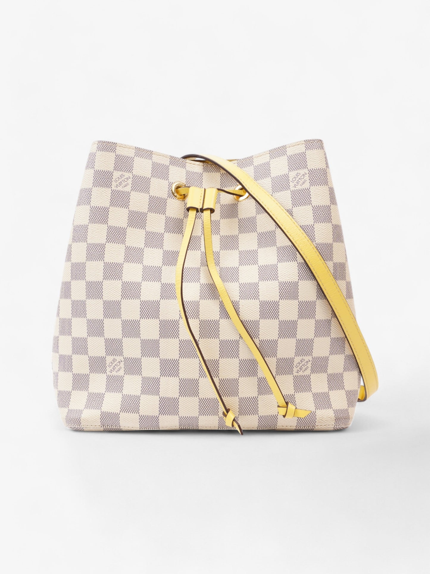 Louis Vuitton NeoNoe Damier Azur / Yellow Coated Canvas MM
