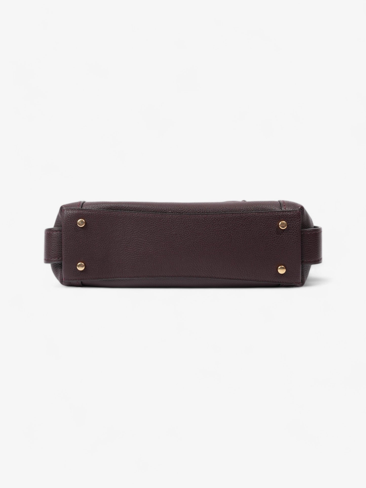 Coach Edie Burgundy Grained Leather 31