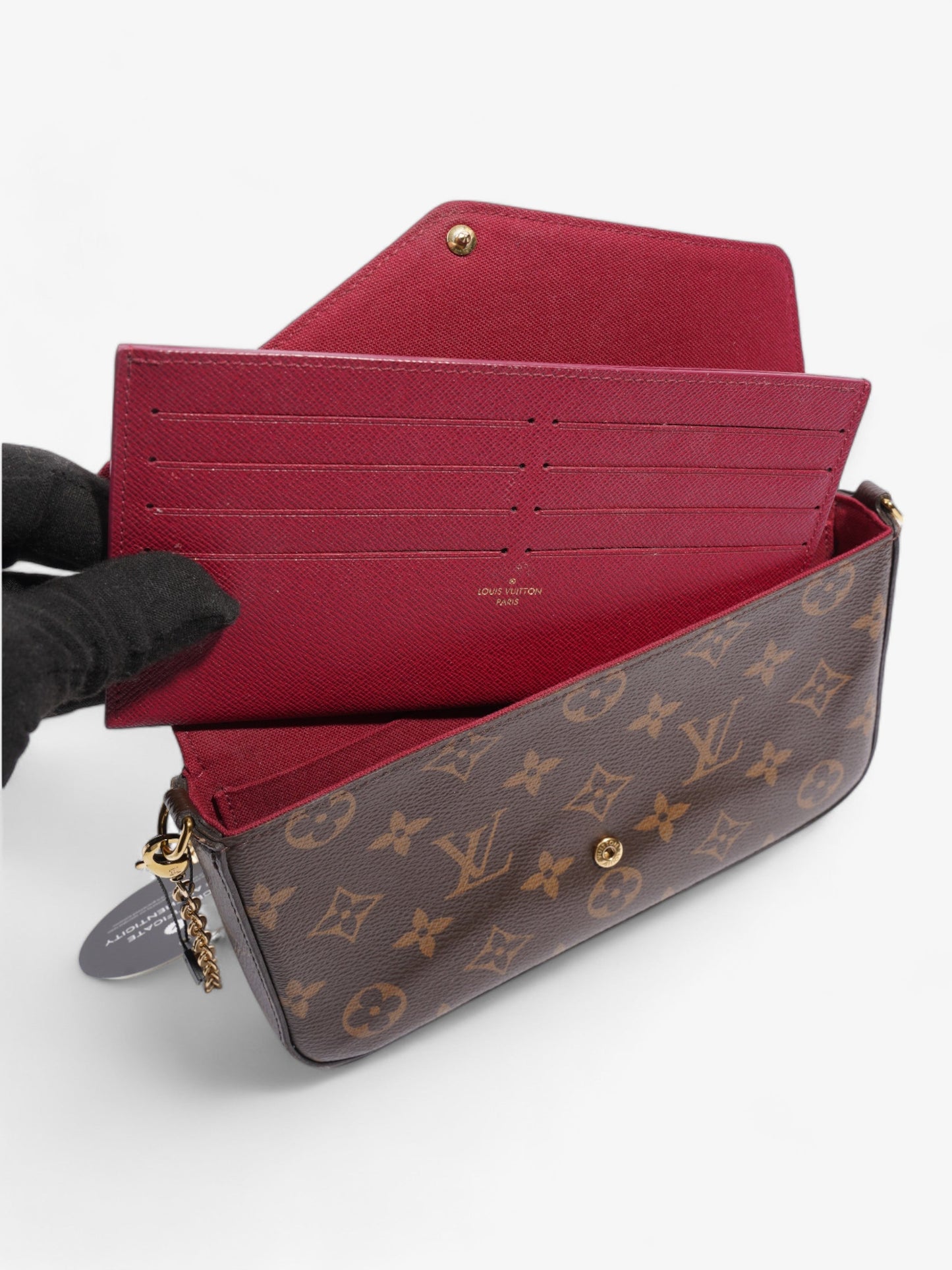 Louis Vuitton F茅licie Pochette  Monogram Coated Canvas