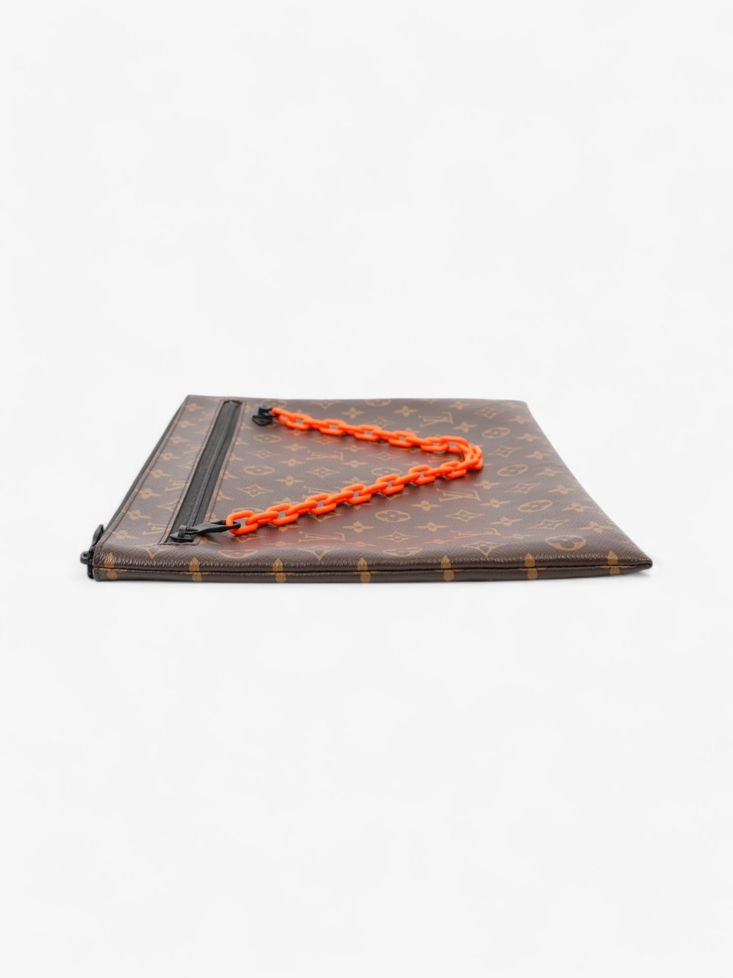 Louis Vuitton Solar Ray A4 Pouch Monogram / Black / Neon Orange Canvas