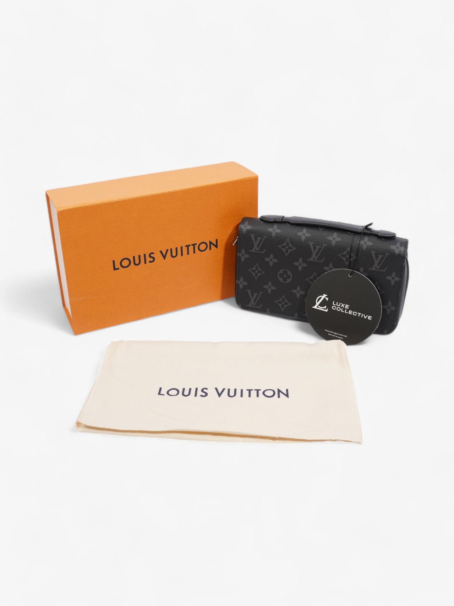 Louis Vuitton Zippy Wallet Monogram Eclipse Coated Canvas XL
