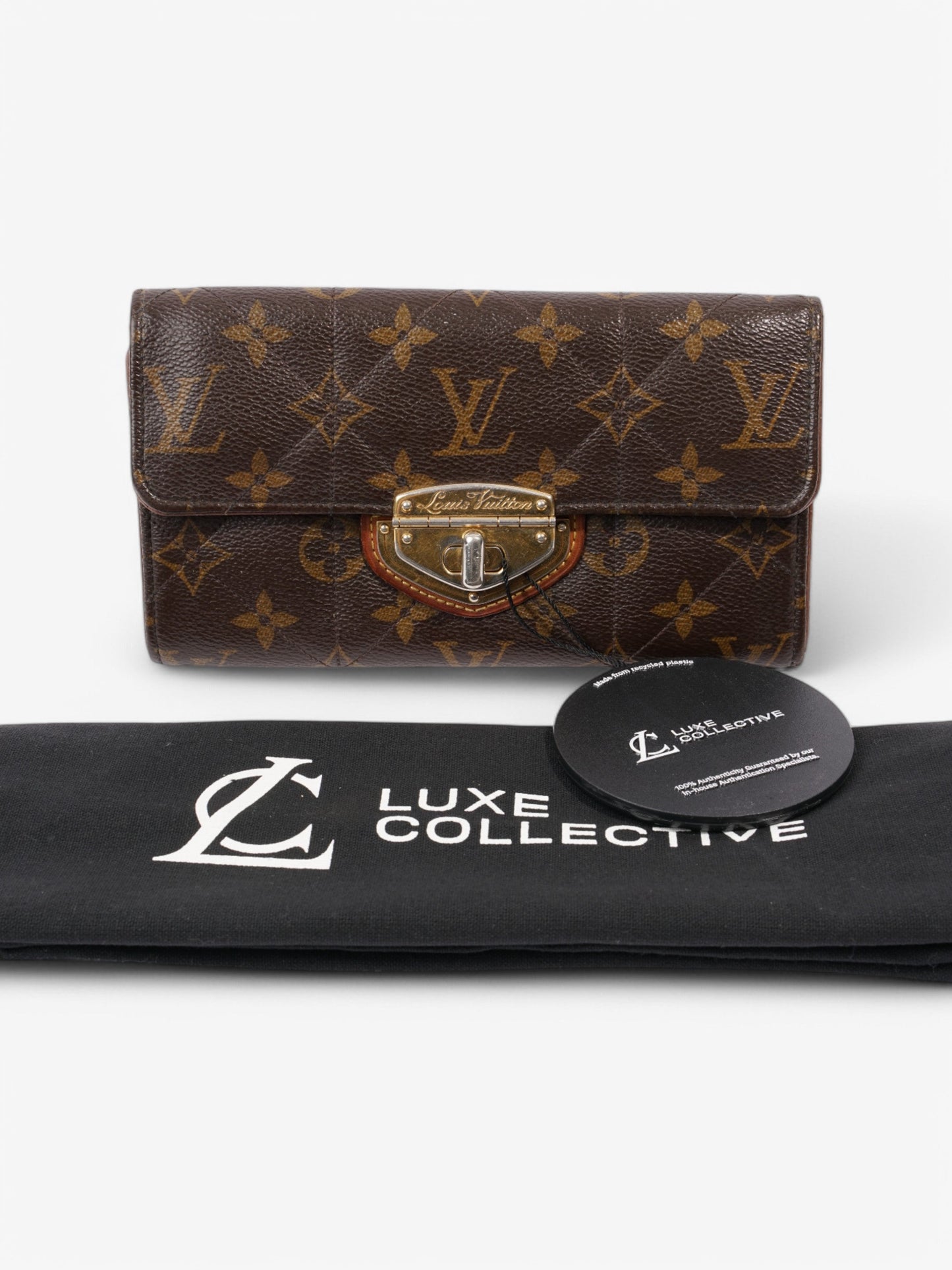 Louis Vuitton Sarah Wallet Monogram / Gold Coated Canvas