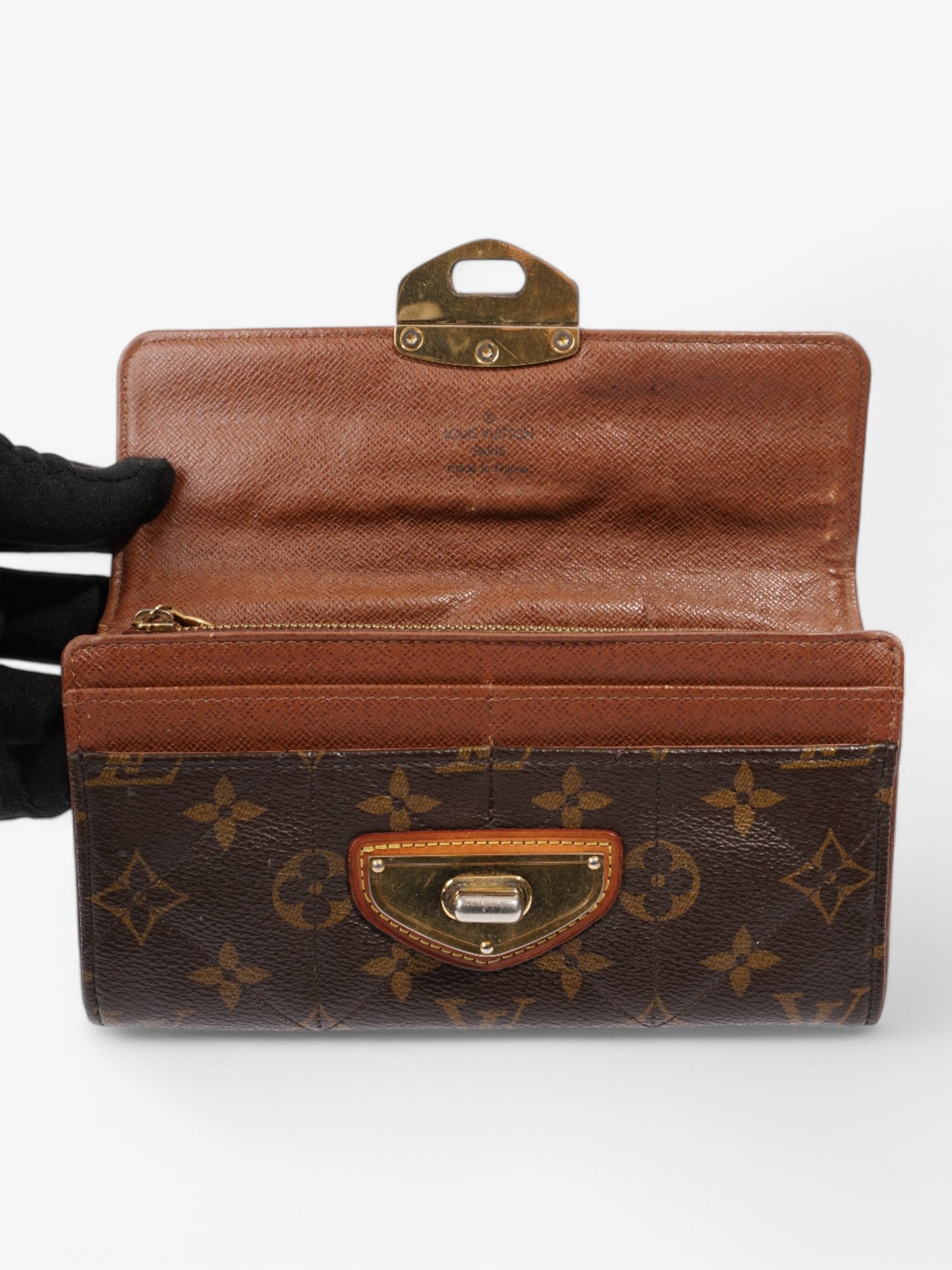 Louis Vuitton Sarah Wallet Monogram / Gold Coated Canvas