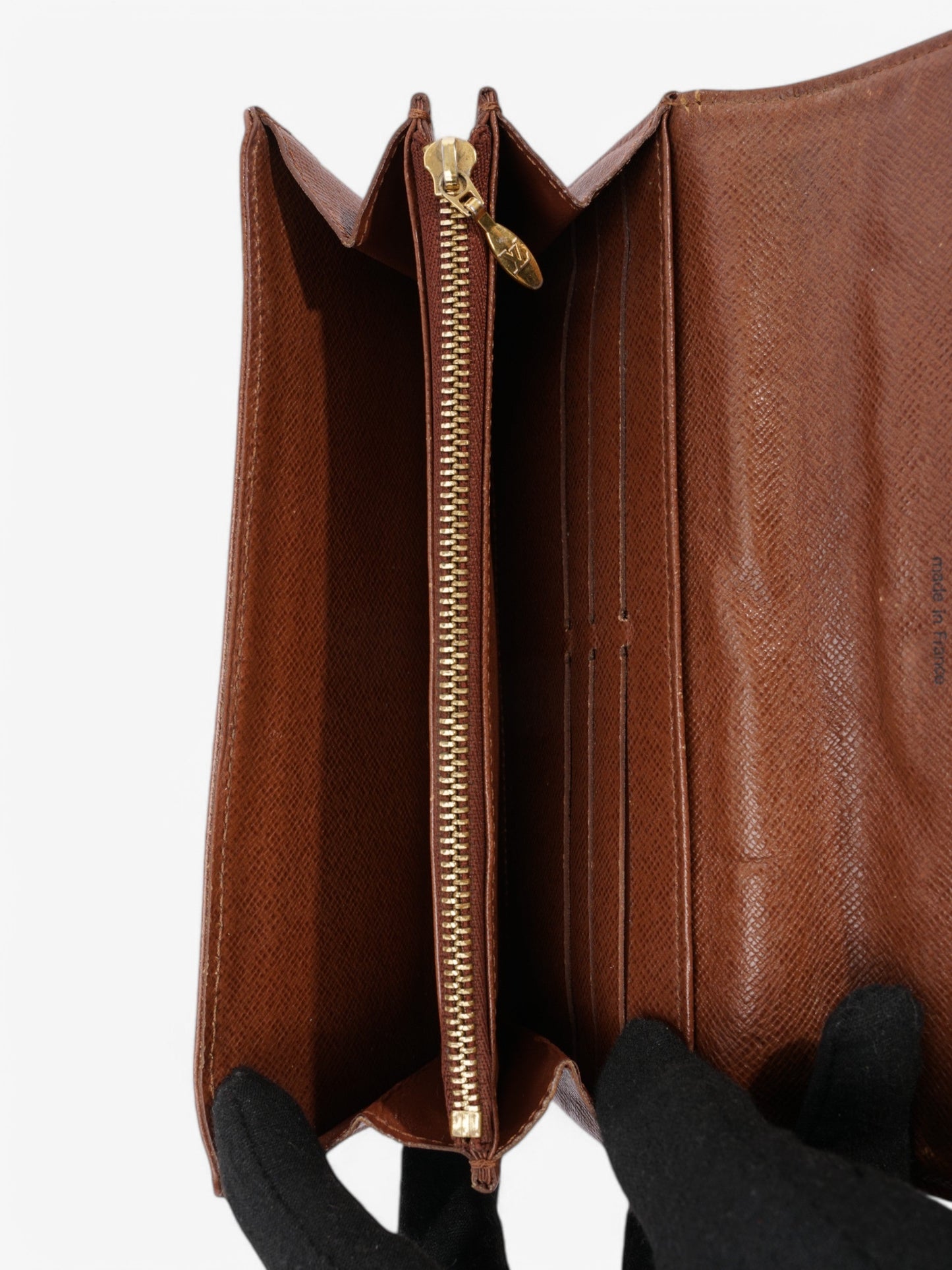 Louis Vuitton Sarah Wallet Monogram / Gold Coated Canvas