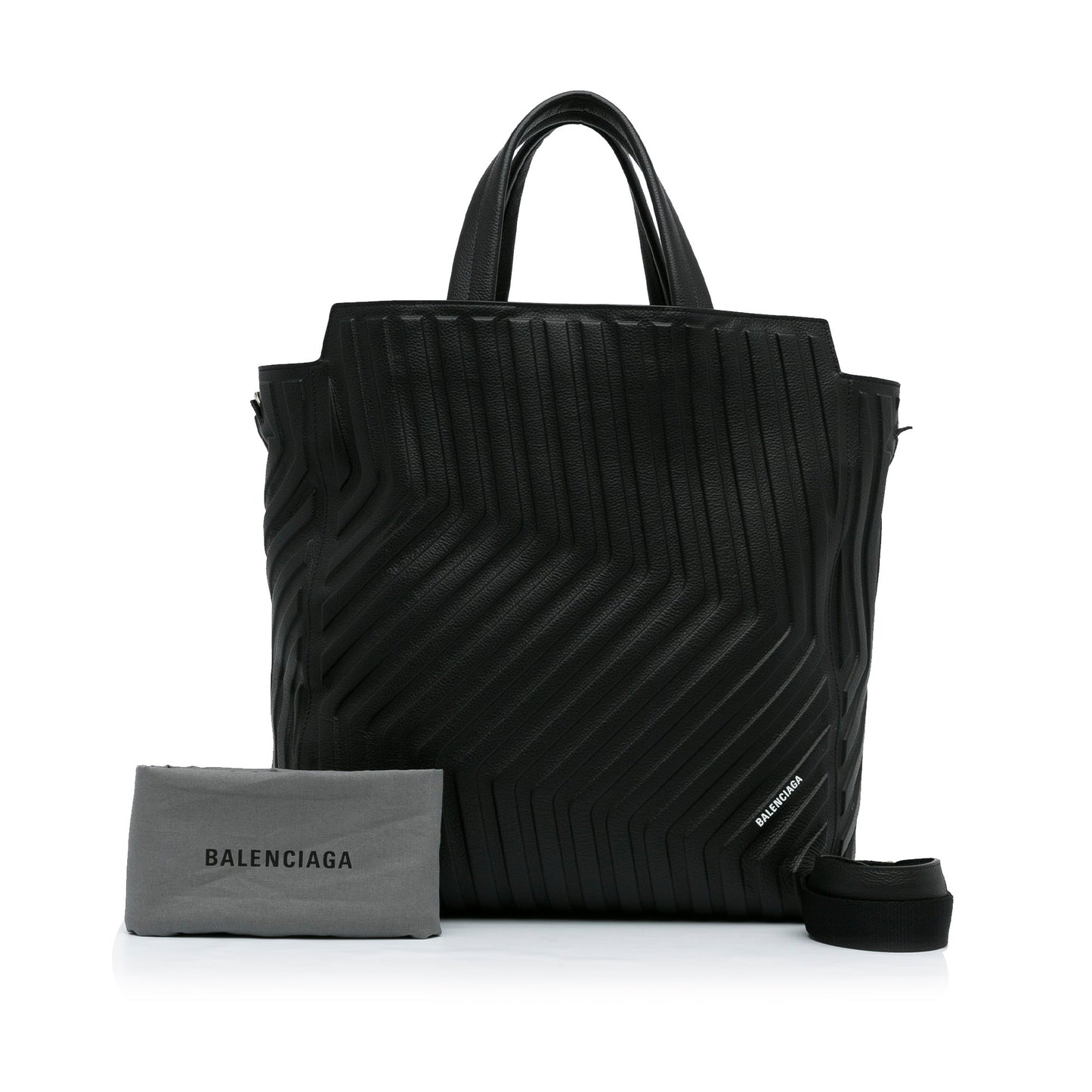 Black Balenciaga Car East-West M Tote Satchel