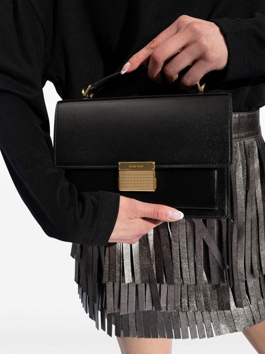 'VENICE LEATHER HANDBAG WITH PALMELL