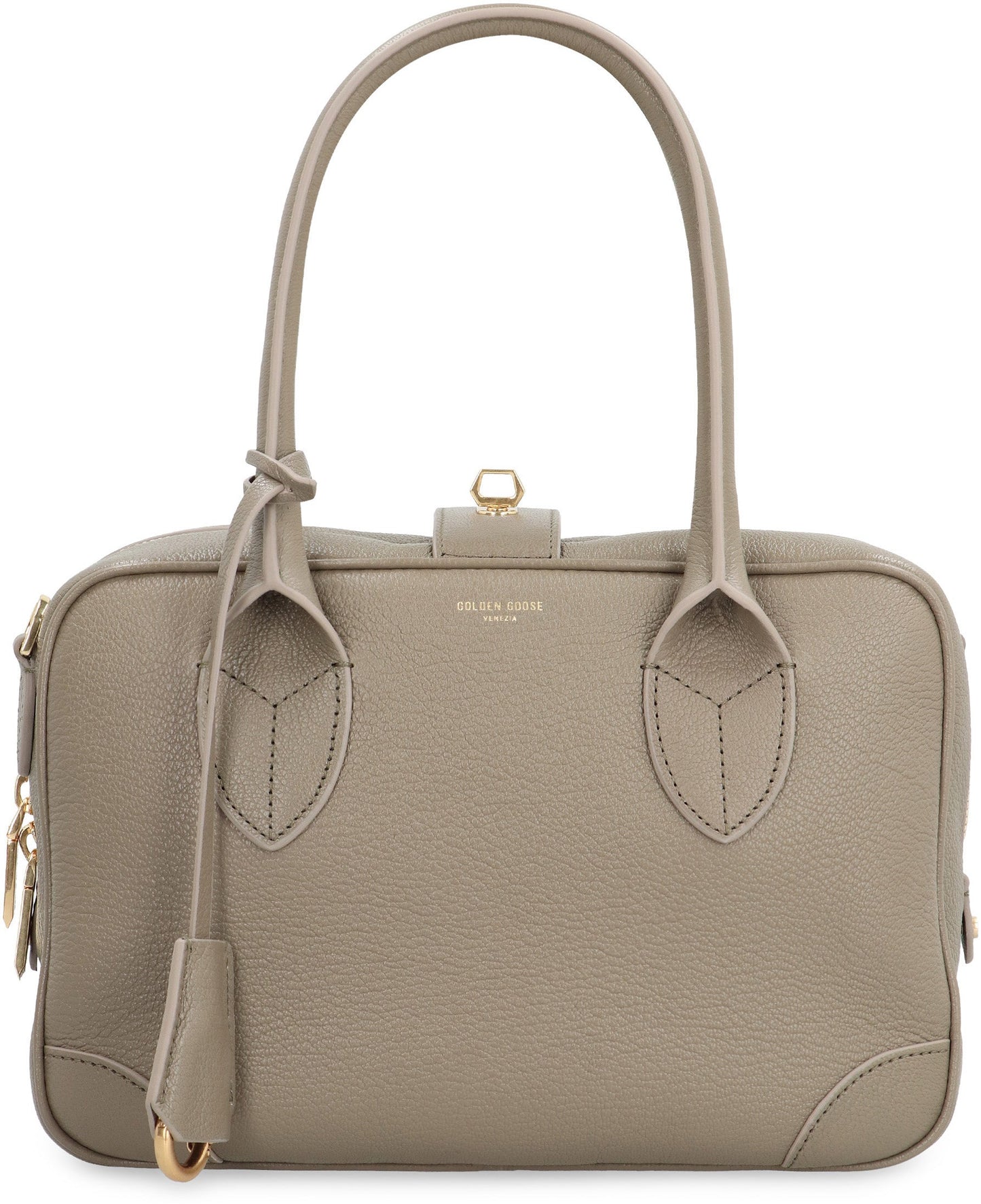 LEATHER HANDBAG FOR EVERYDAY USE.