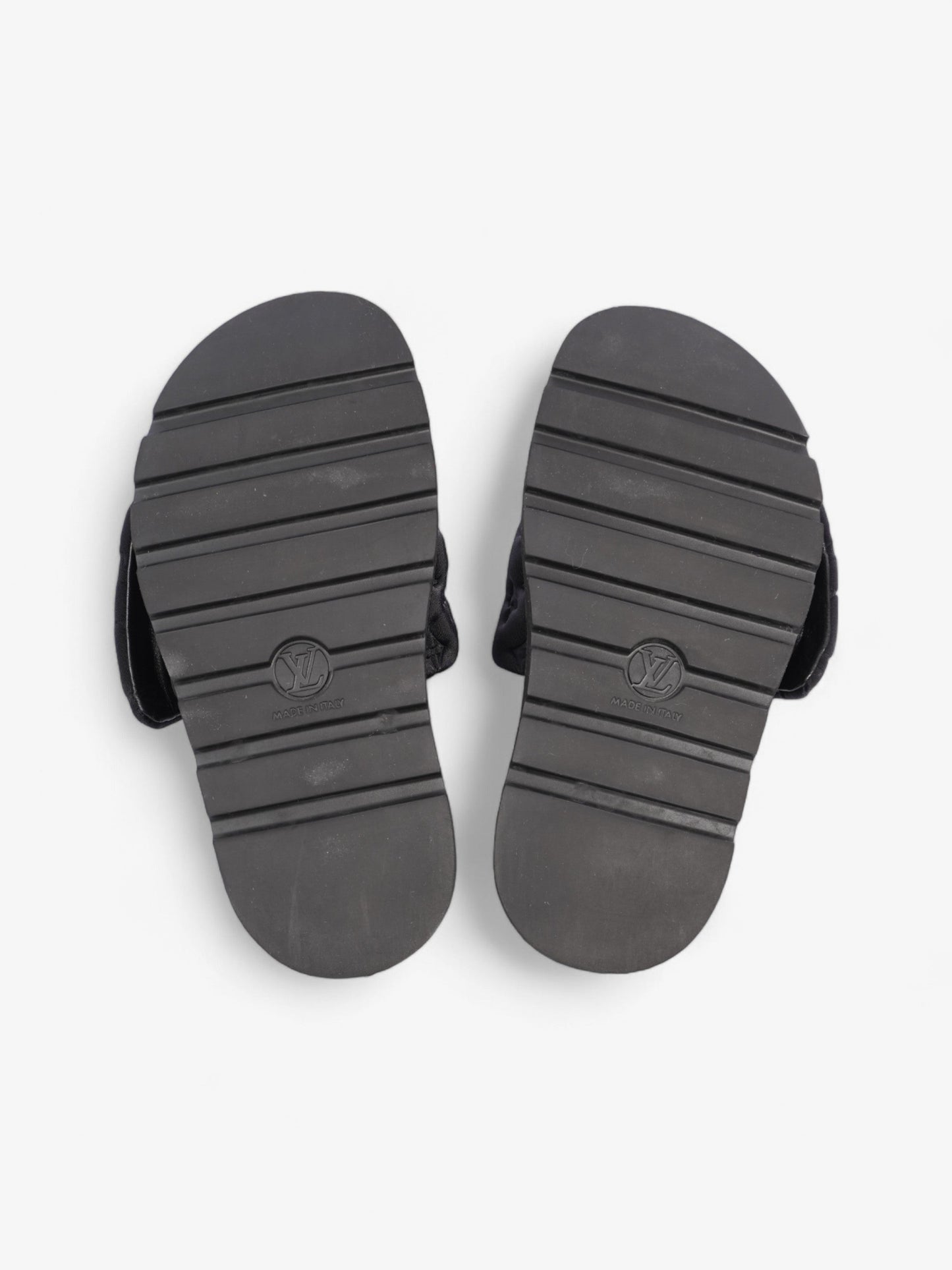 Louis Vuitton Pool Slides Black Neoprene EU 38 UK 5